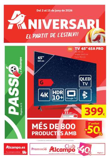 Folleto actual Alcampo - 02/06/26 - 15/06/26.