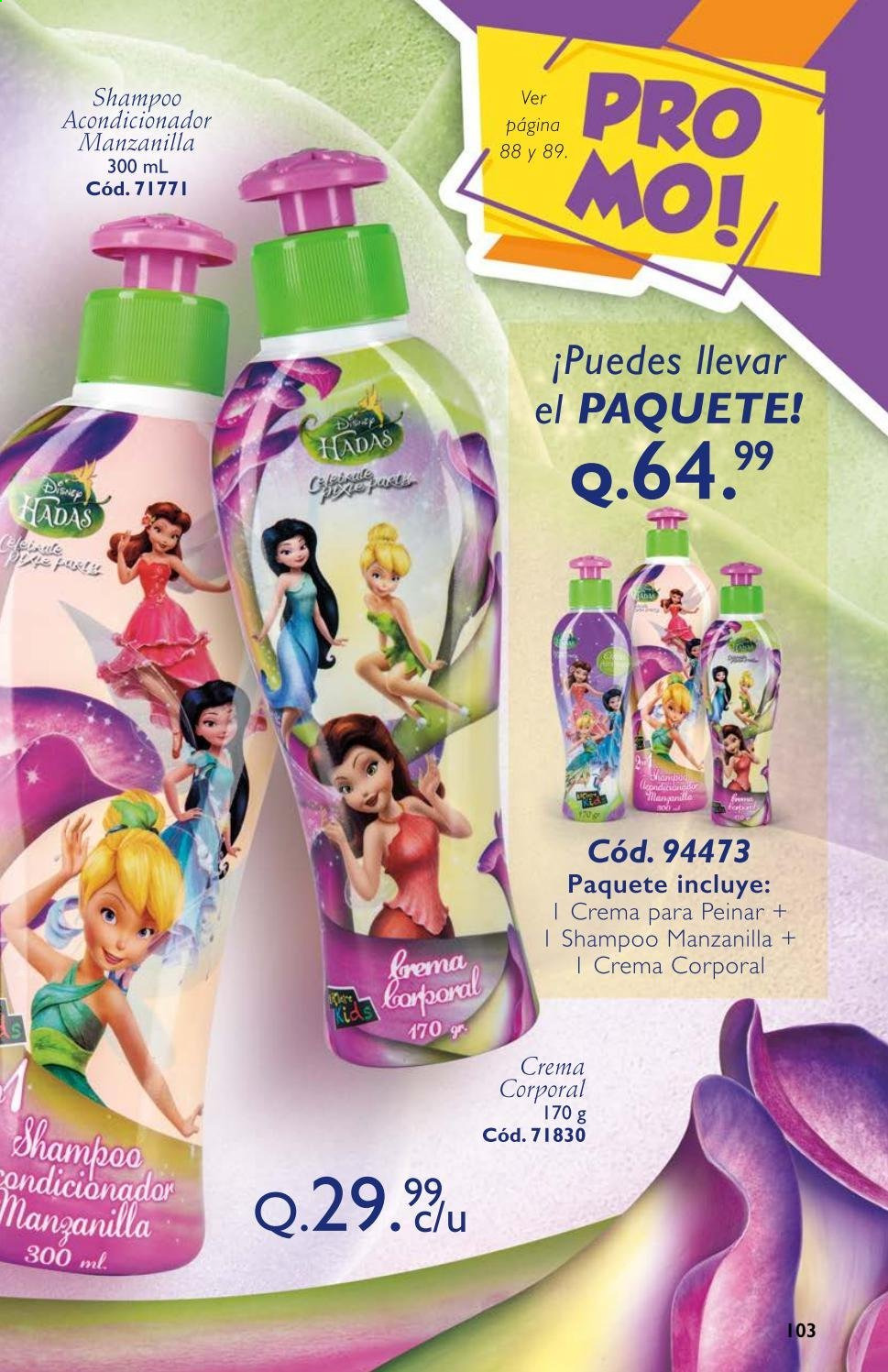 thumbnail - Folleto actual LêCleire - 1.4.2021 - 30.4.2021 - Ventas - champú, crema, acondicionador, shampoo y acondicionador, crema para peinar, crema corporal, Disney. Página 105.