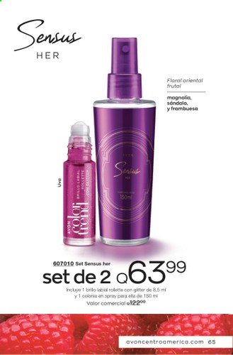 Catálogo Avon. Página 65