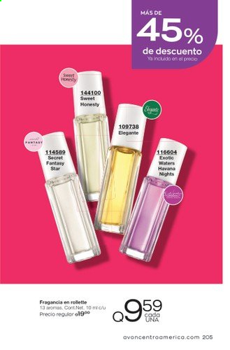 Catálogo Avon. Página 205