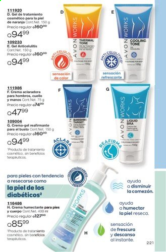 Catálogo Avon. Página 221