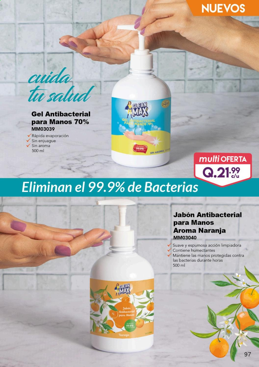 thumbnail - Folleto actual Multimodas - Ventas - jabón, gel antibacterial. Página 97.