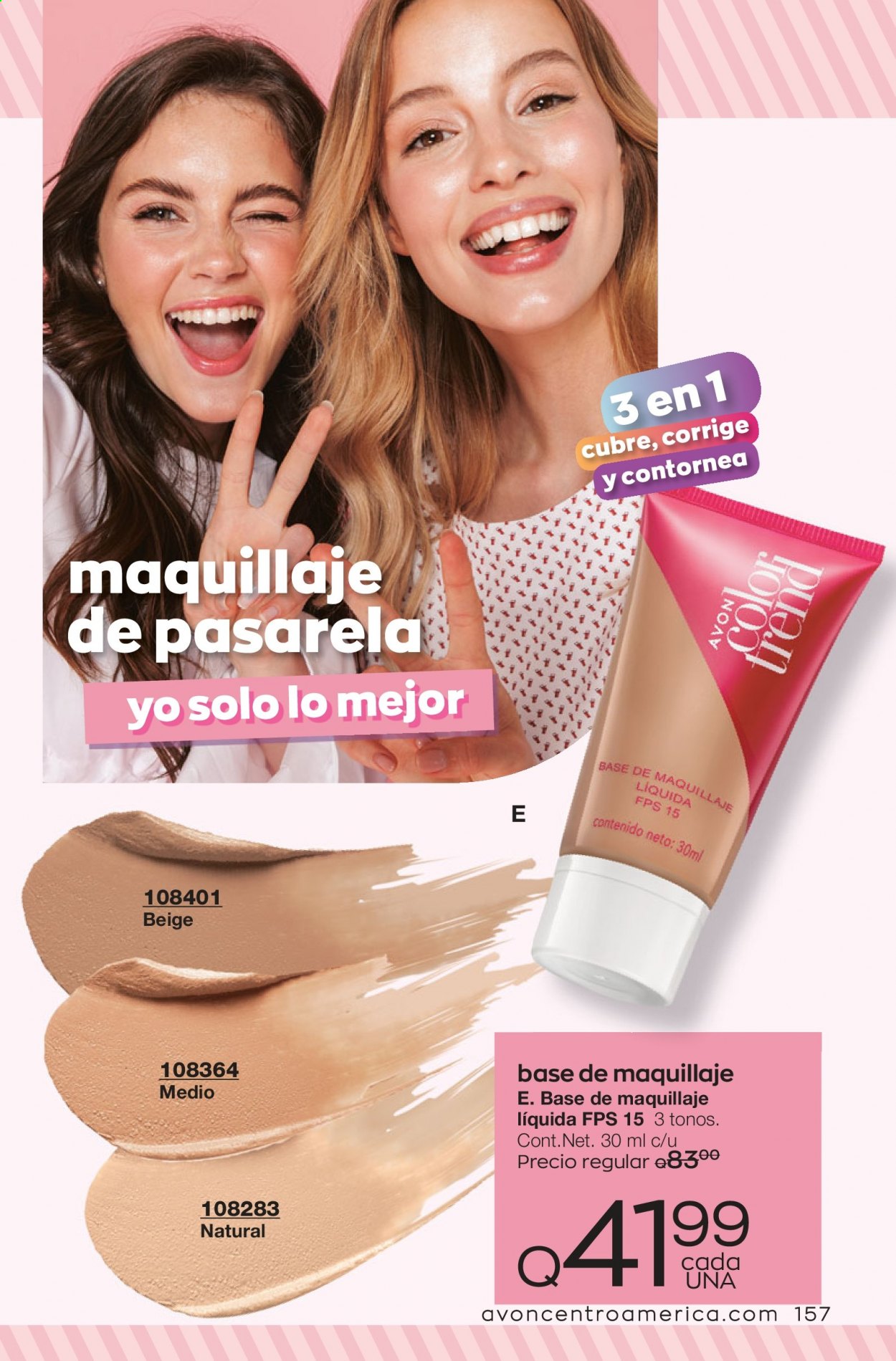 Catálogo Avon. Página 157
