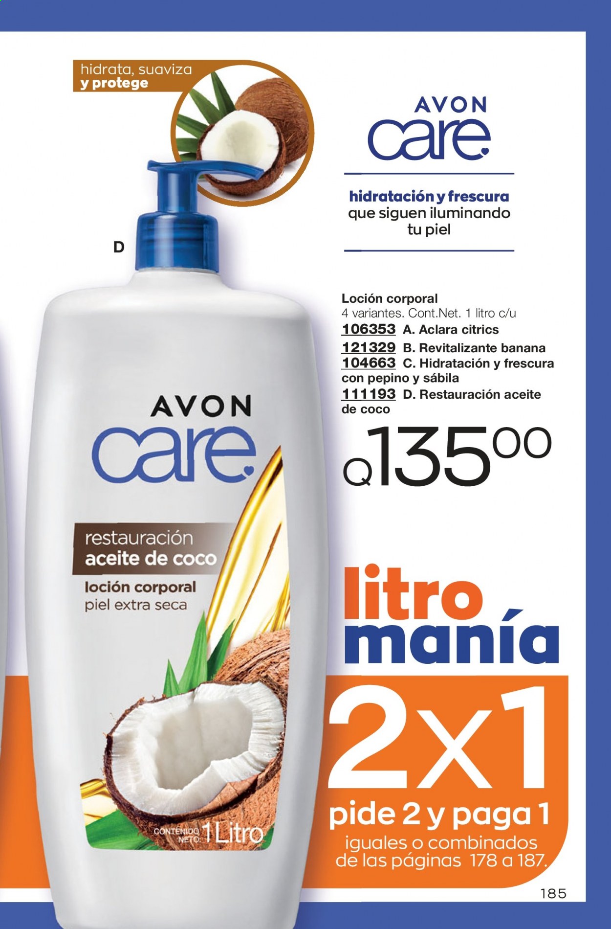 Catálogo Avon. Página 185