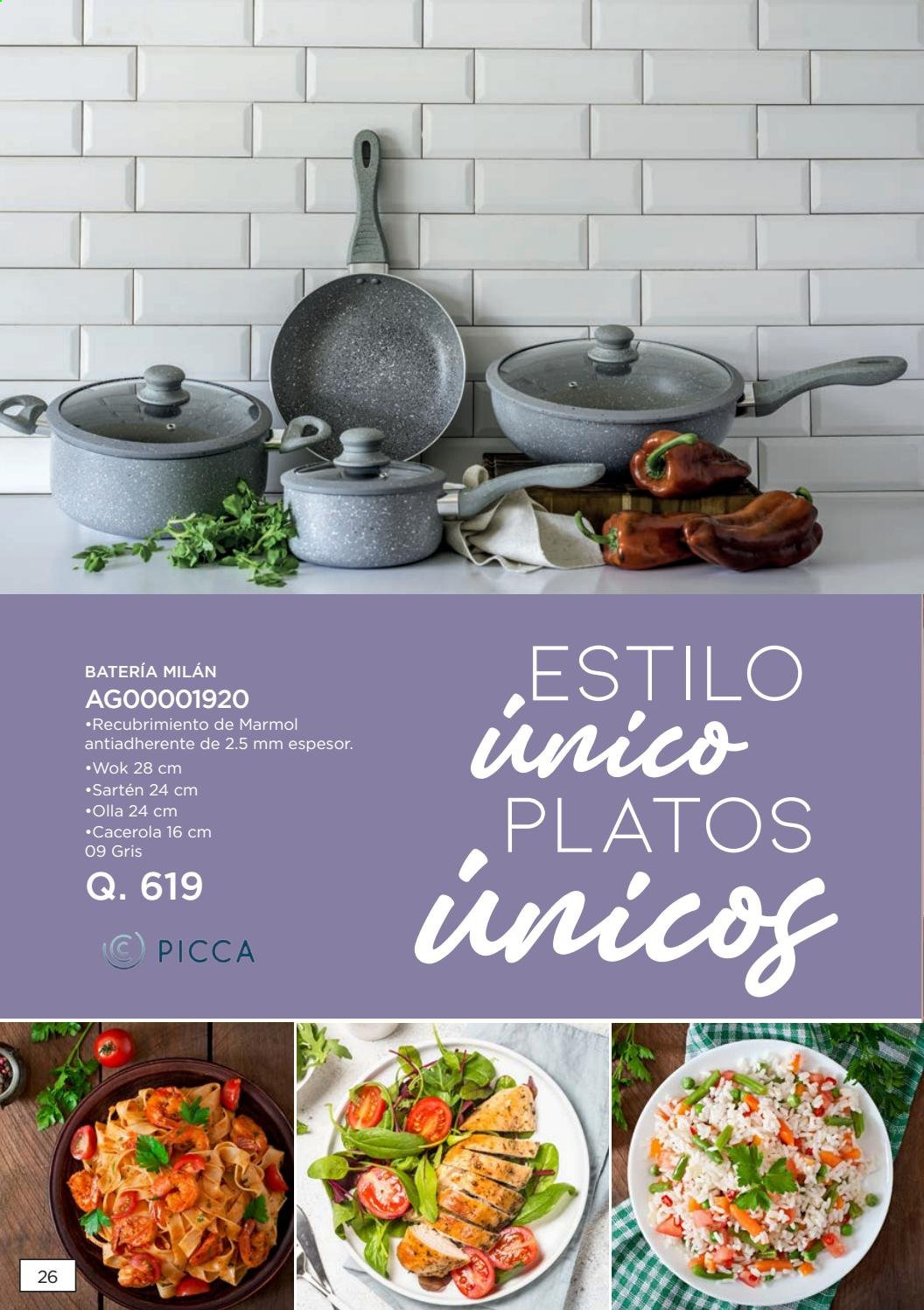 thumbnail - Folleto actual Agora - Ventas - cacerola, plato, wok, sartén, olla. Página 26.