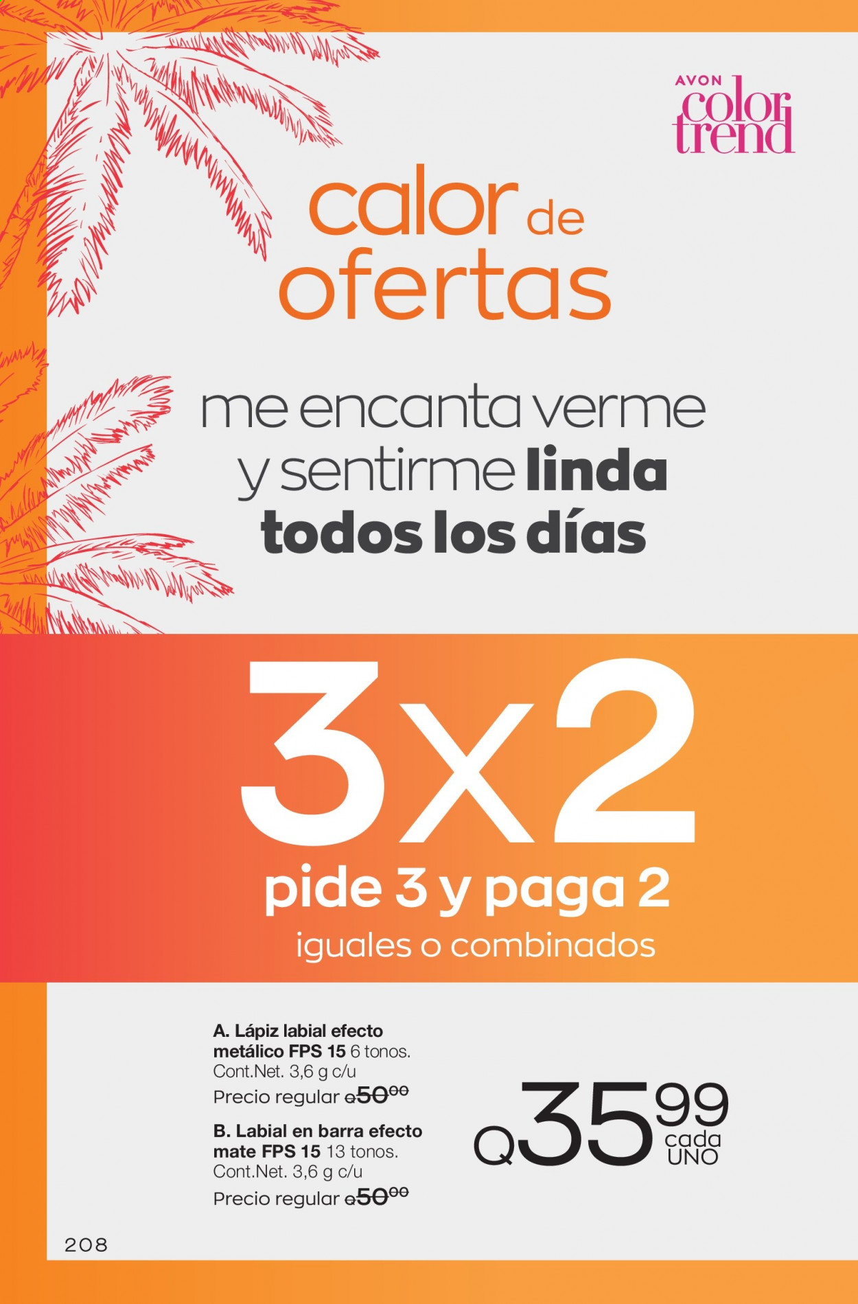Catálogo Avon - 8.6.2021 - 14.7.2021. Página 208