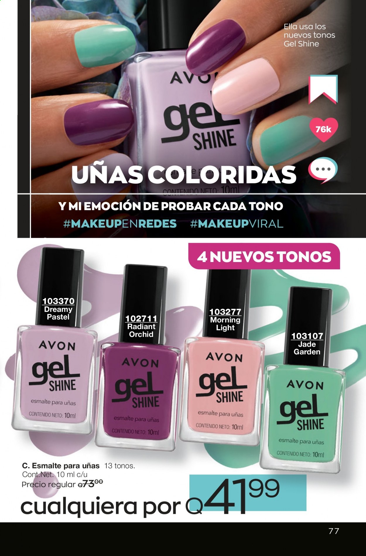 Catálogo Avon. Página 77