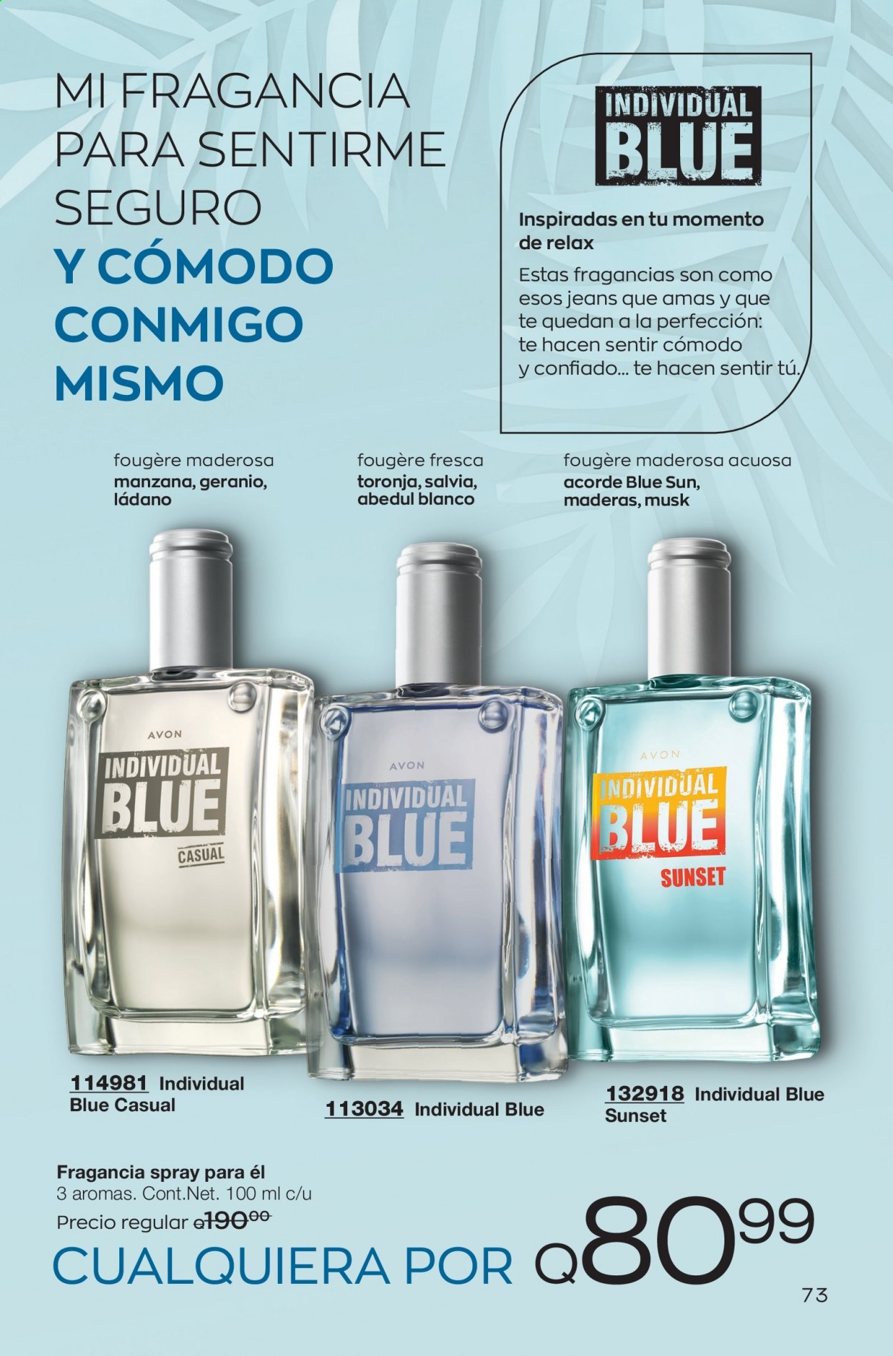 Catálogo Avon. Página 73