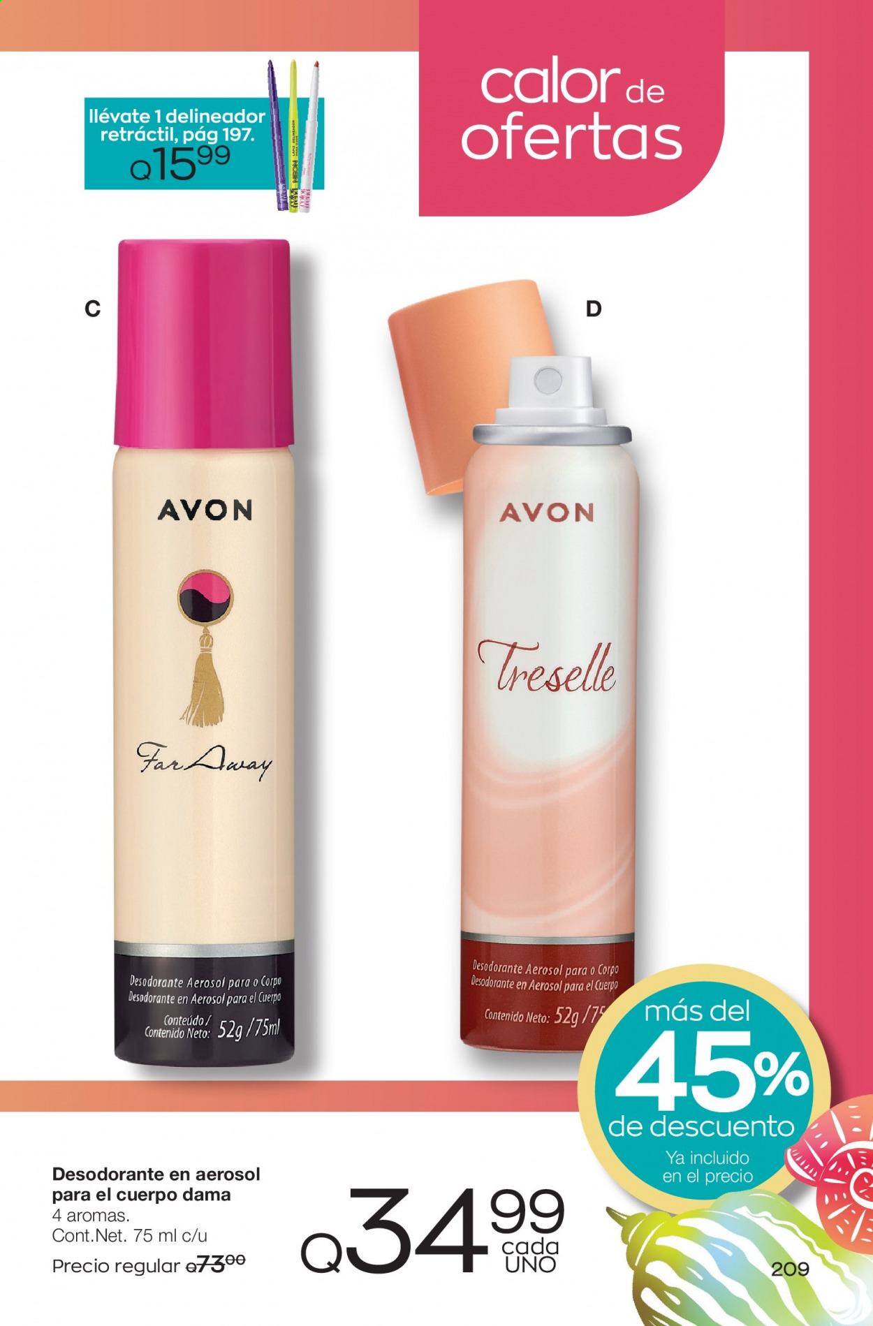 Catálogo Avon. Página 209