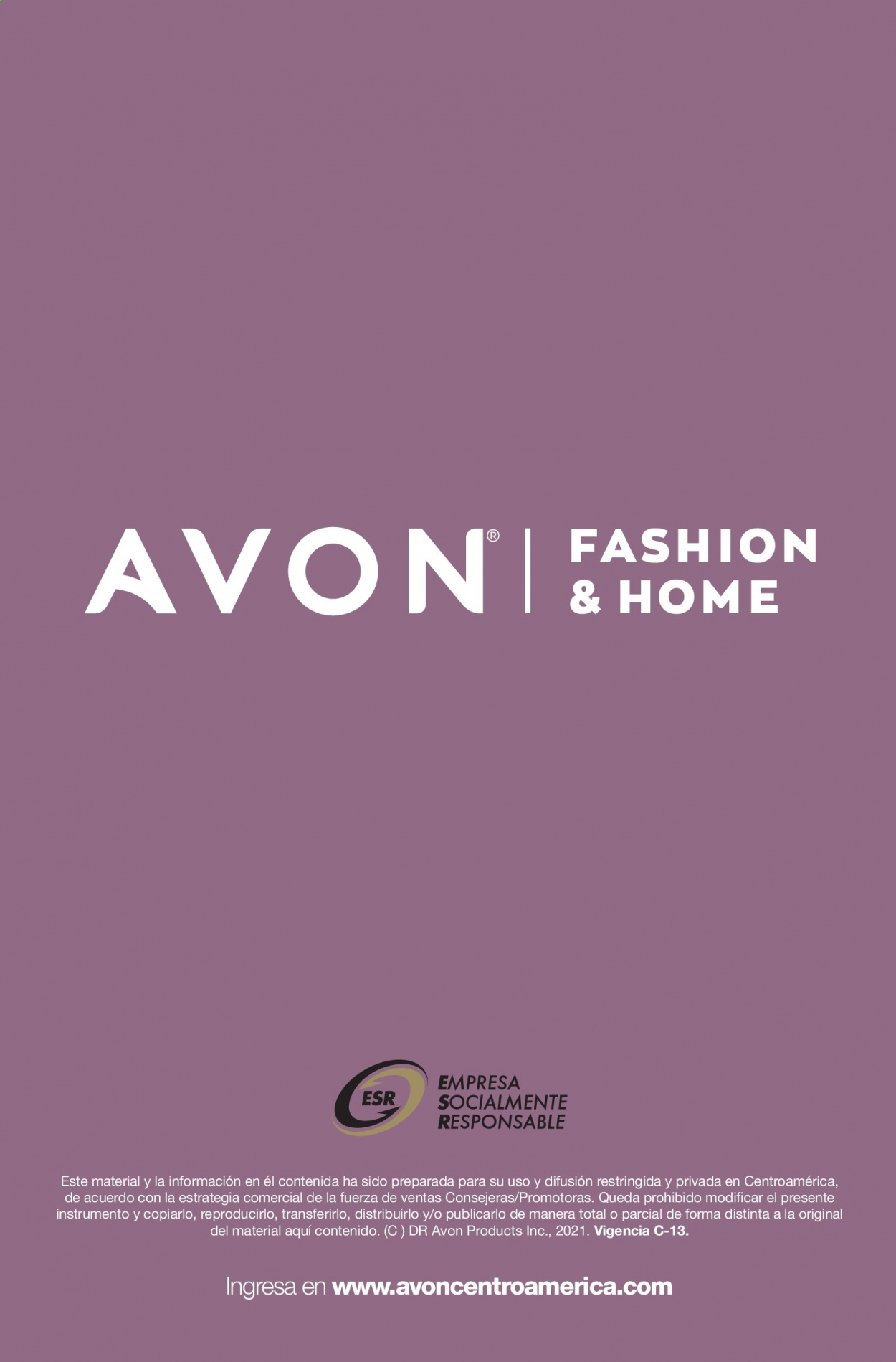 Catálogo Avon. Página 140
