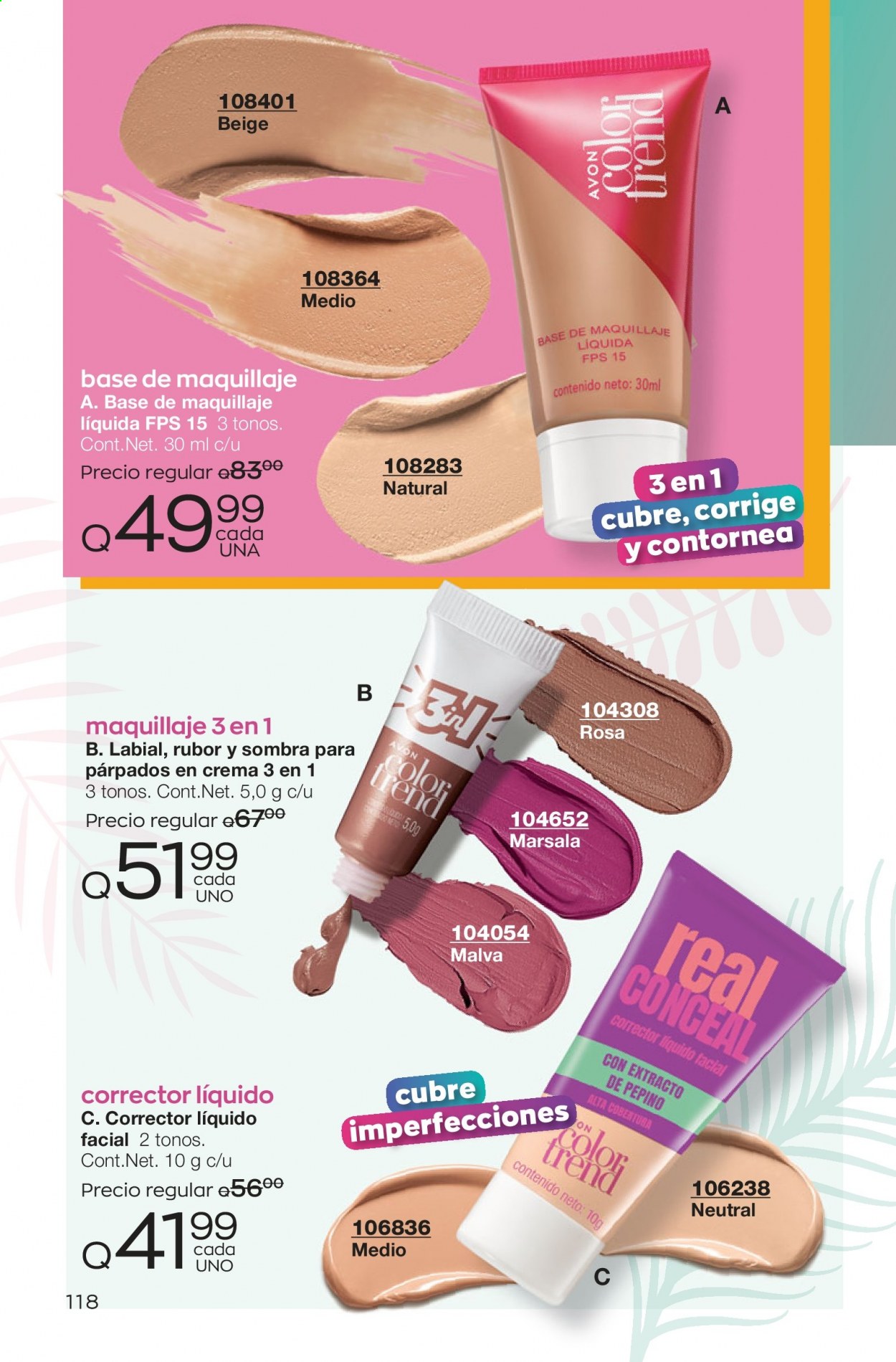 Catálogo Avon. Página 118