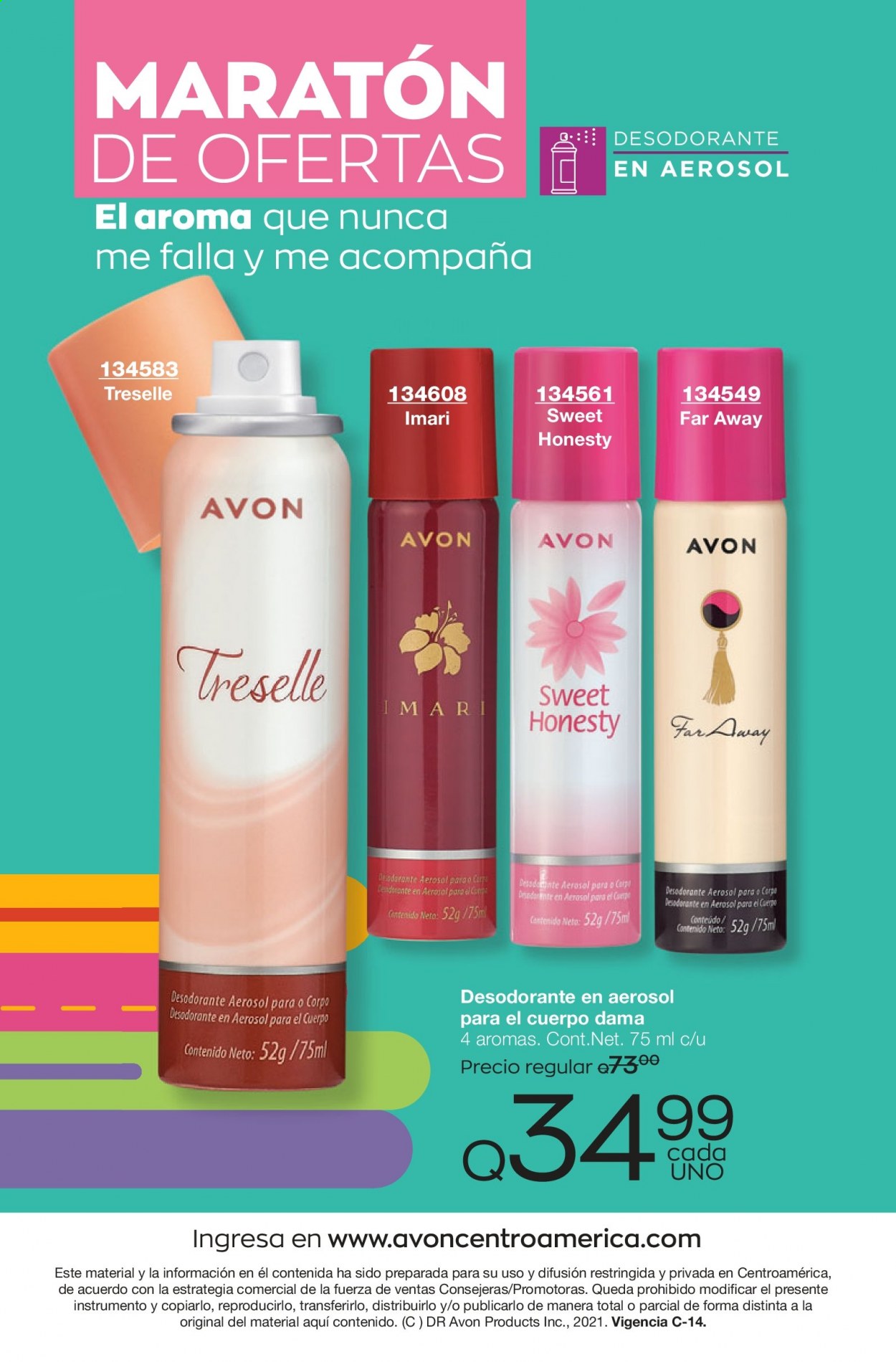 Catálogo Avon. Página 210