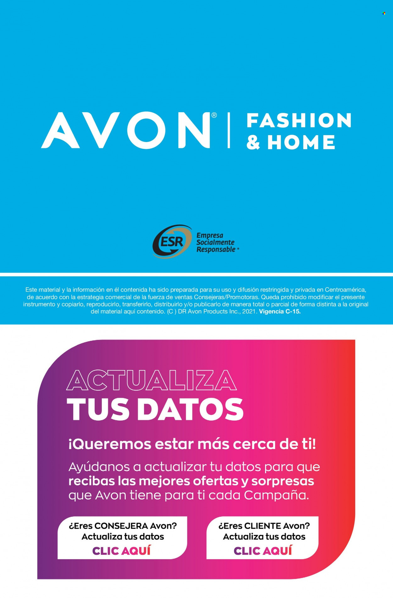 Catálogo Avon. Página 155