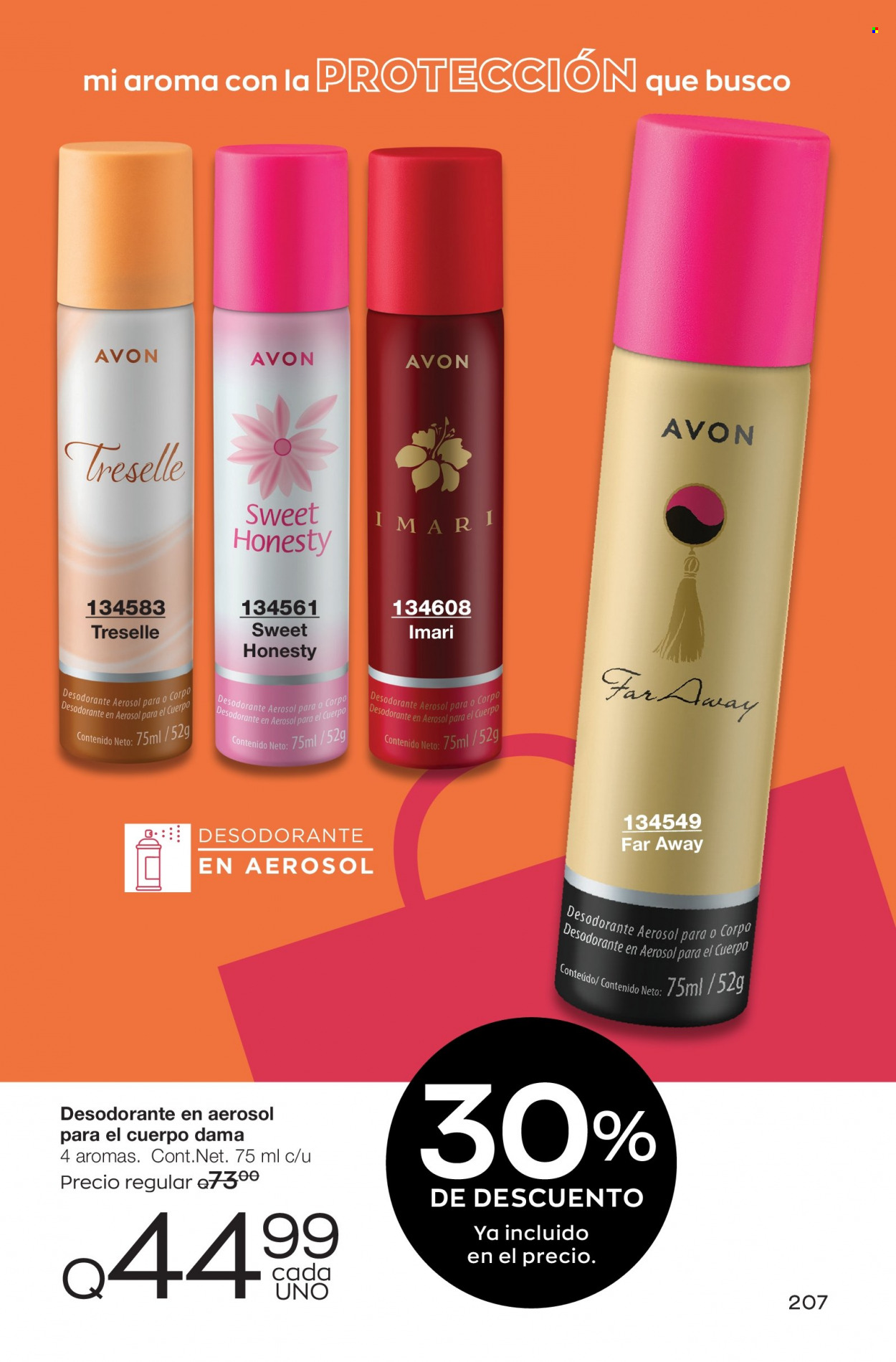 Catálogo Avon. Página 207
