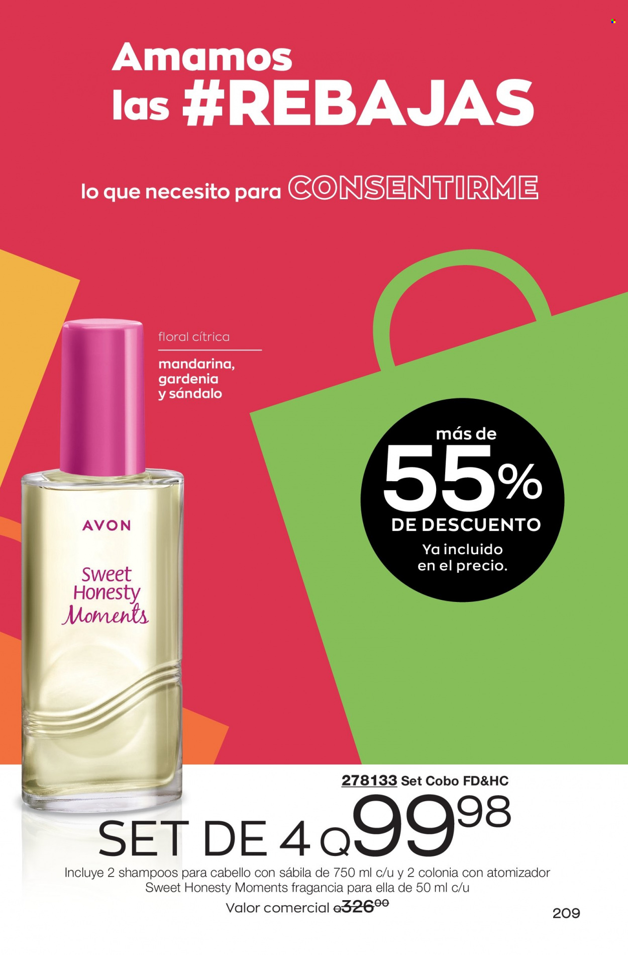 Catálogo Avon. Página 209