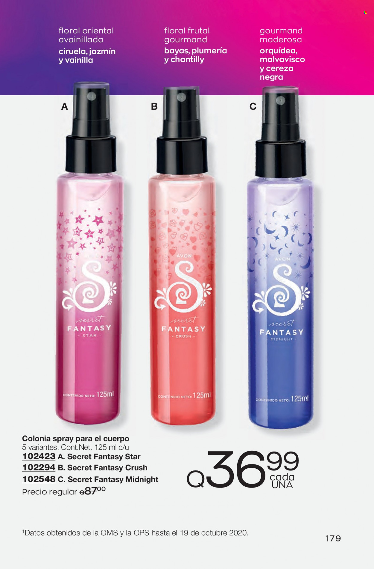 Catálogo Avon. Página 179