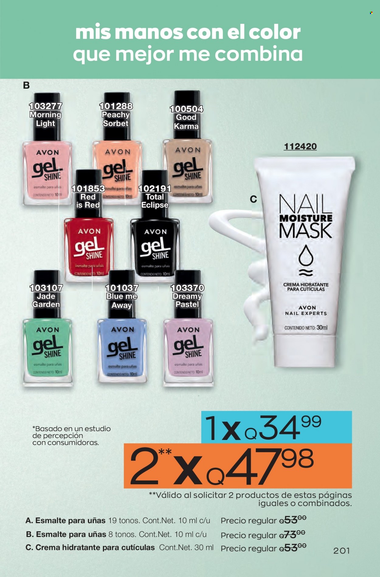 Catálogo Avon. Página 201