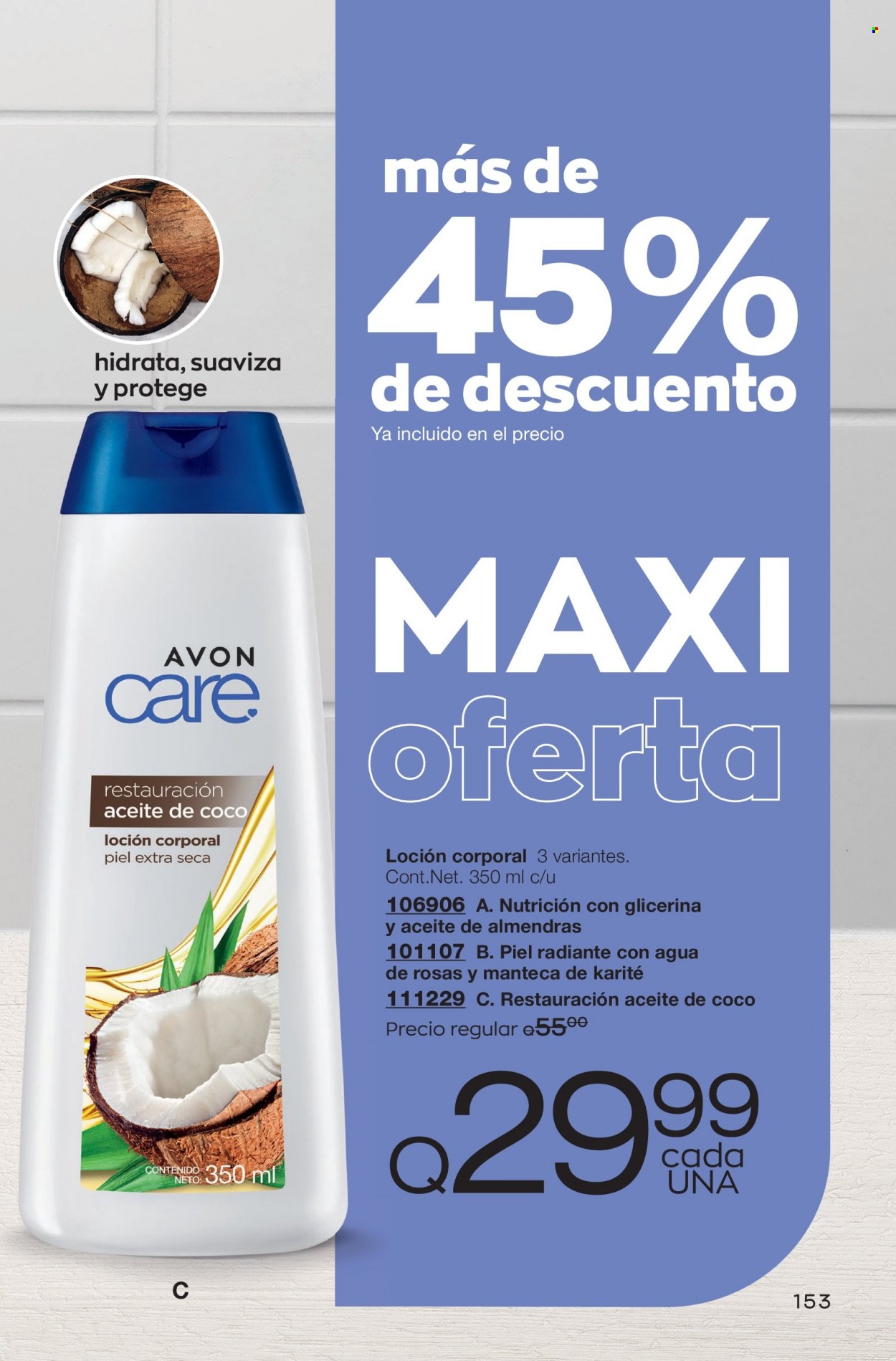 Catálogo Avon. Página 153
