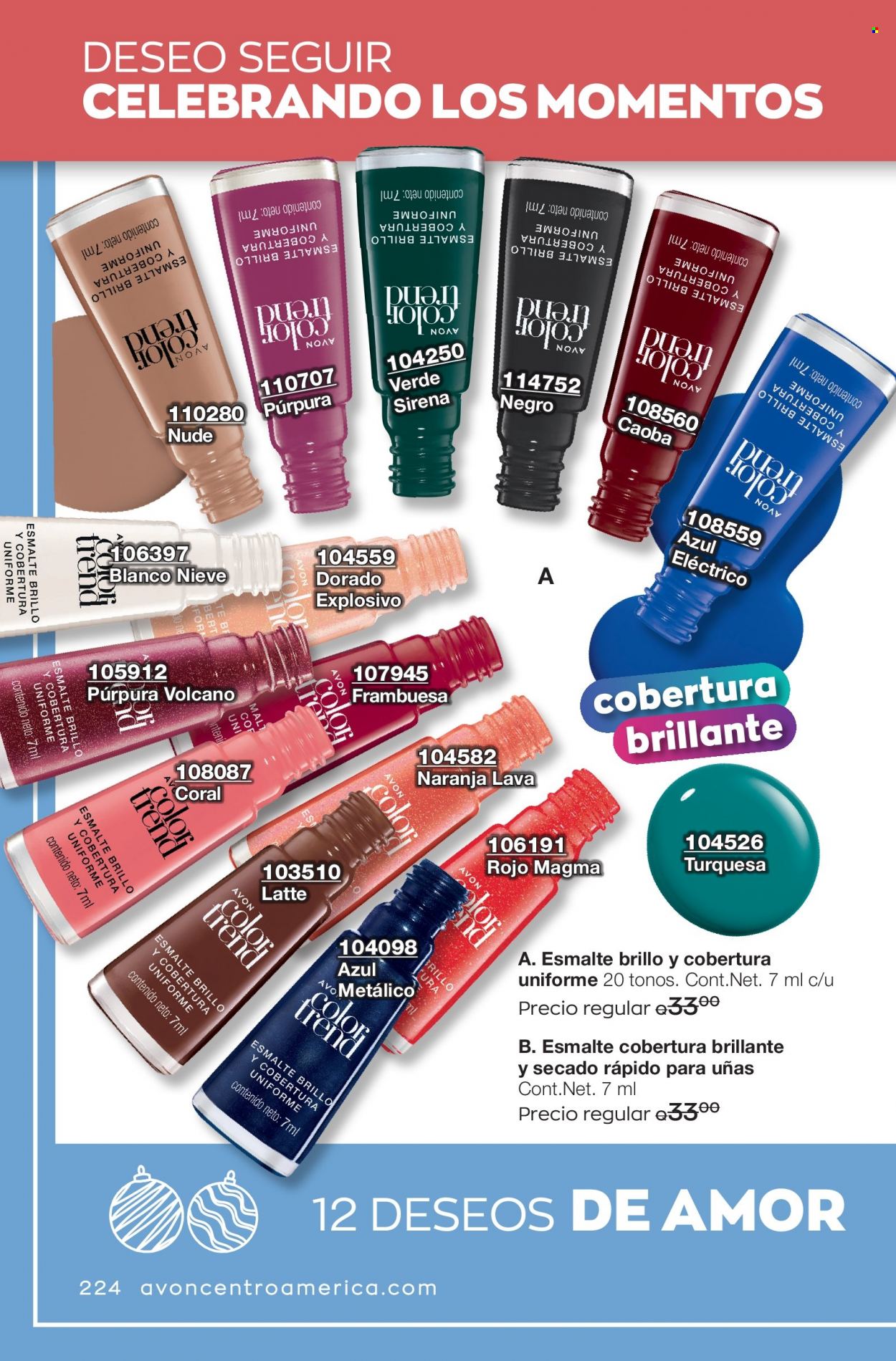 Catálogo Avon. Página 224