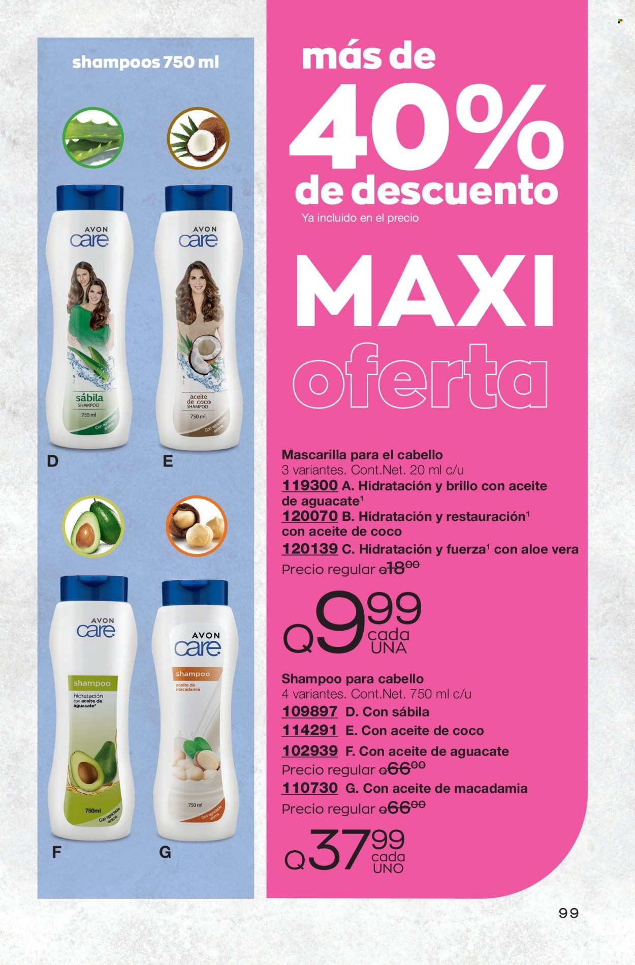 Catálogo Avon. Página 99