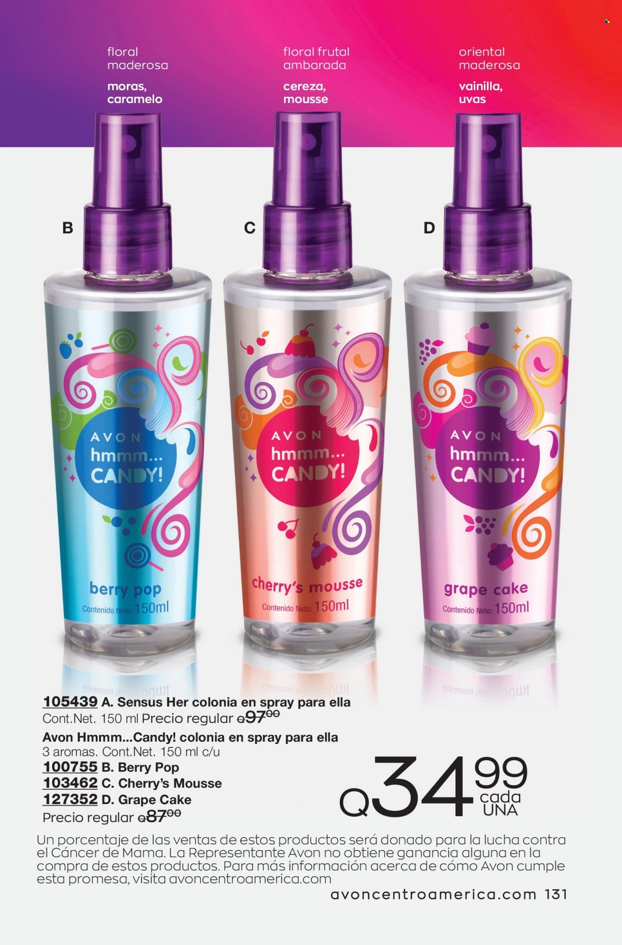 Catálogo Avon. Página 131