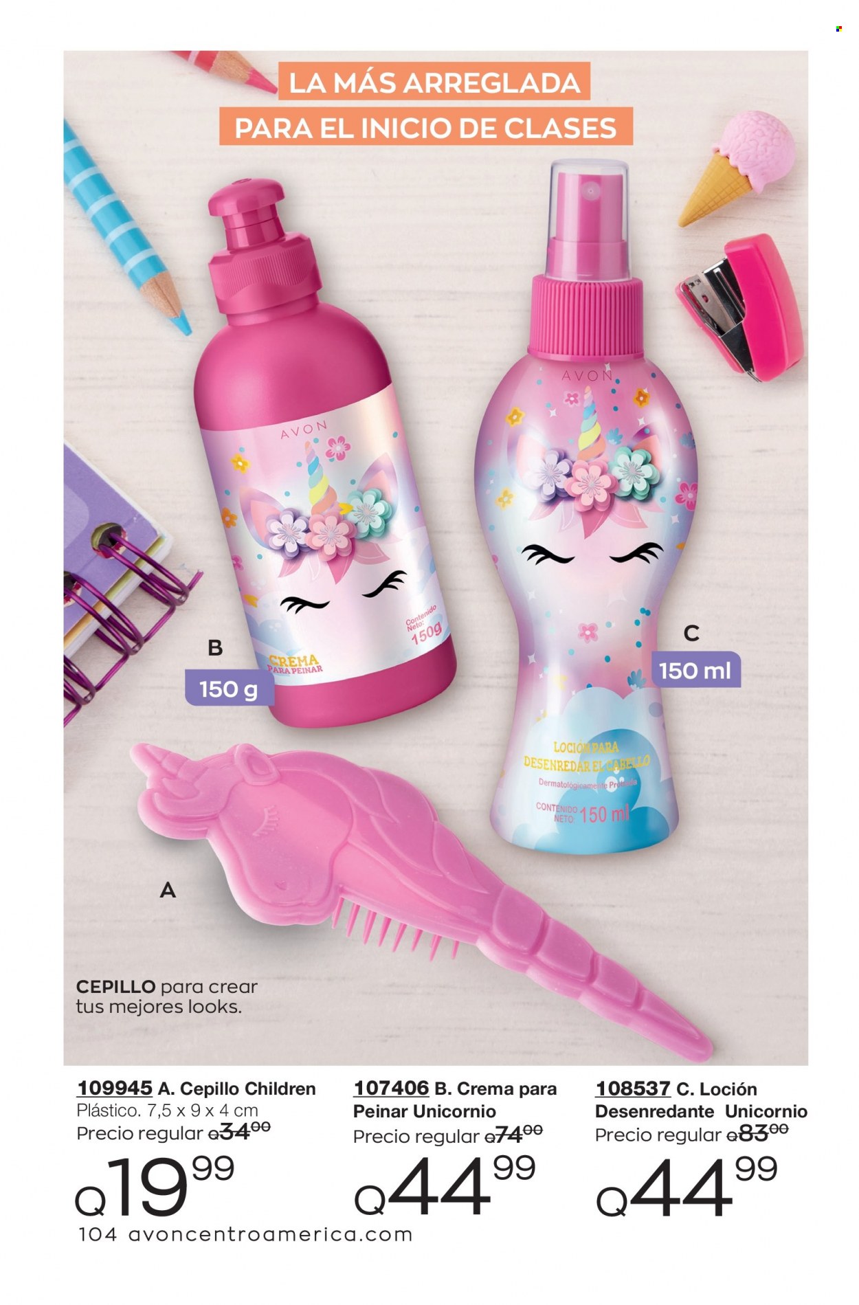Catálogo Avon. Página 104