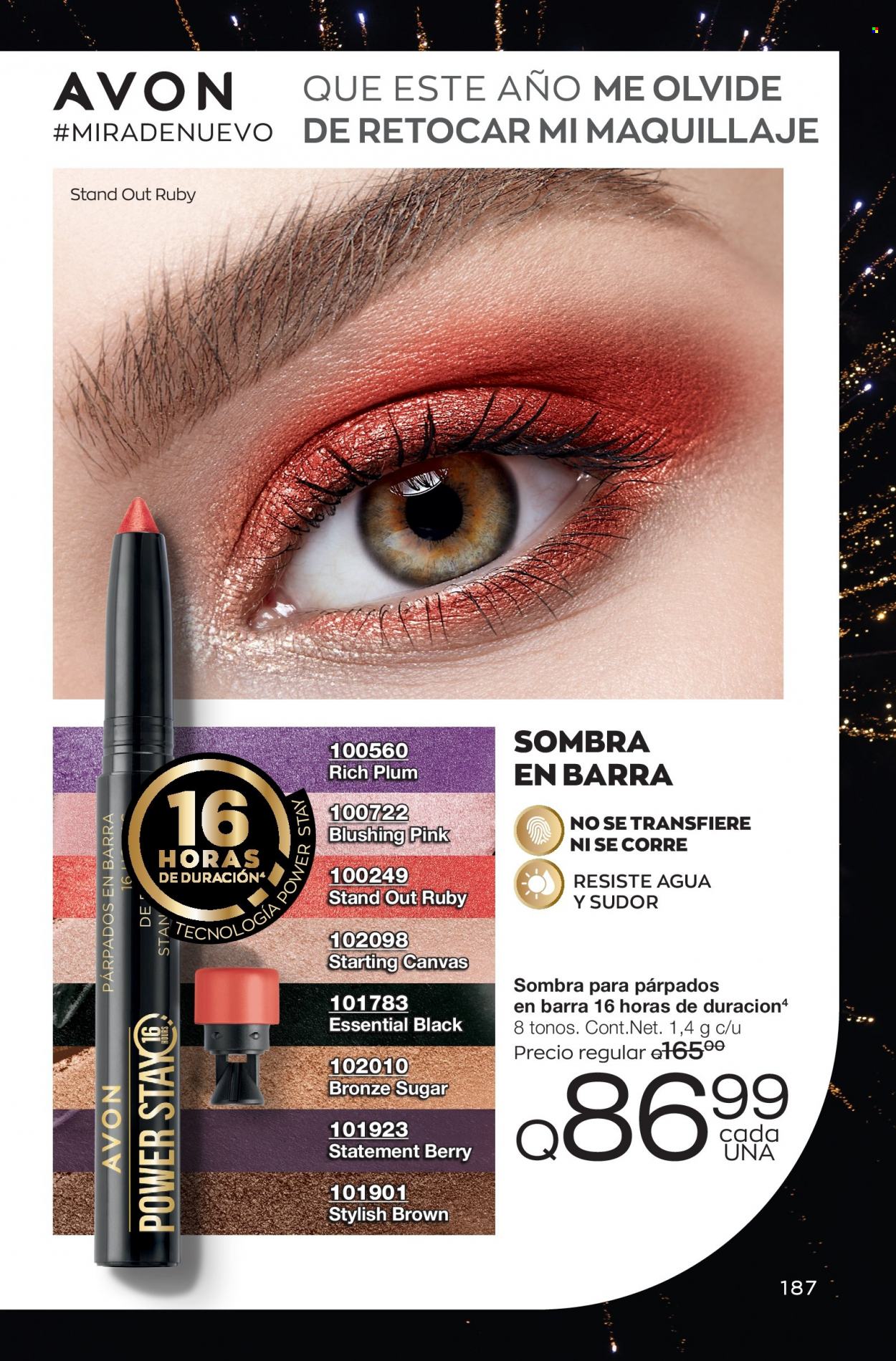Catálogo Avon. Página 187