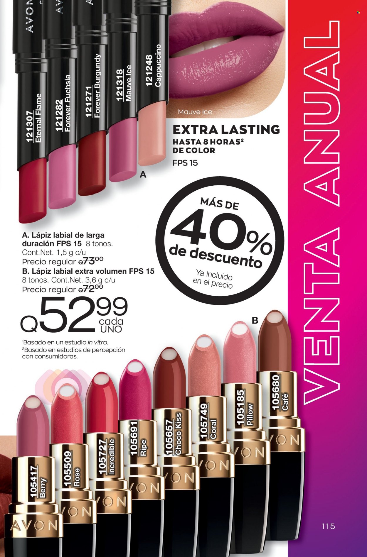 Catálogo Avon. Página 115