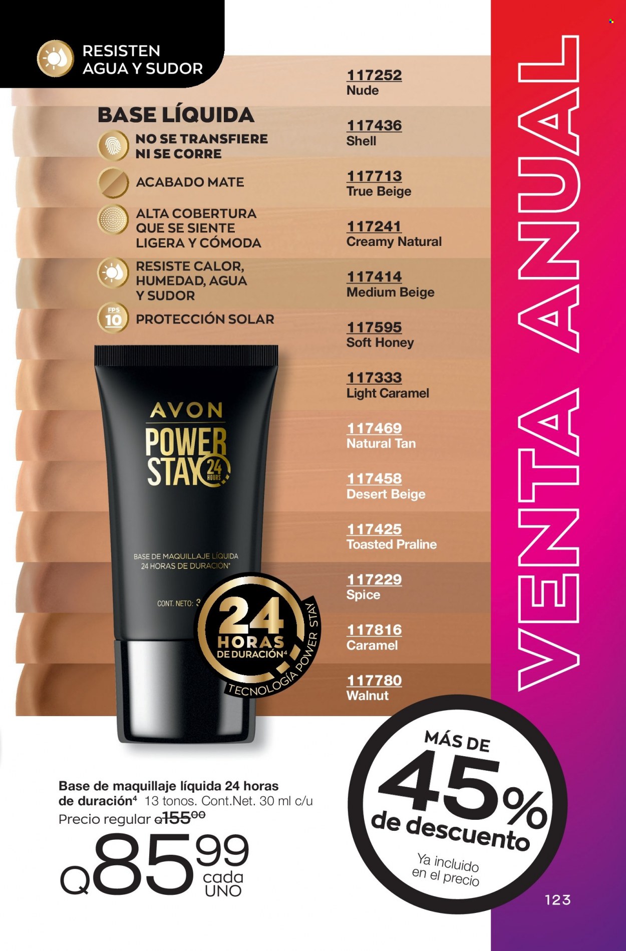 Catálogo Avon. Página 123