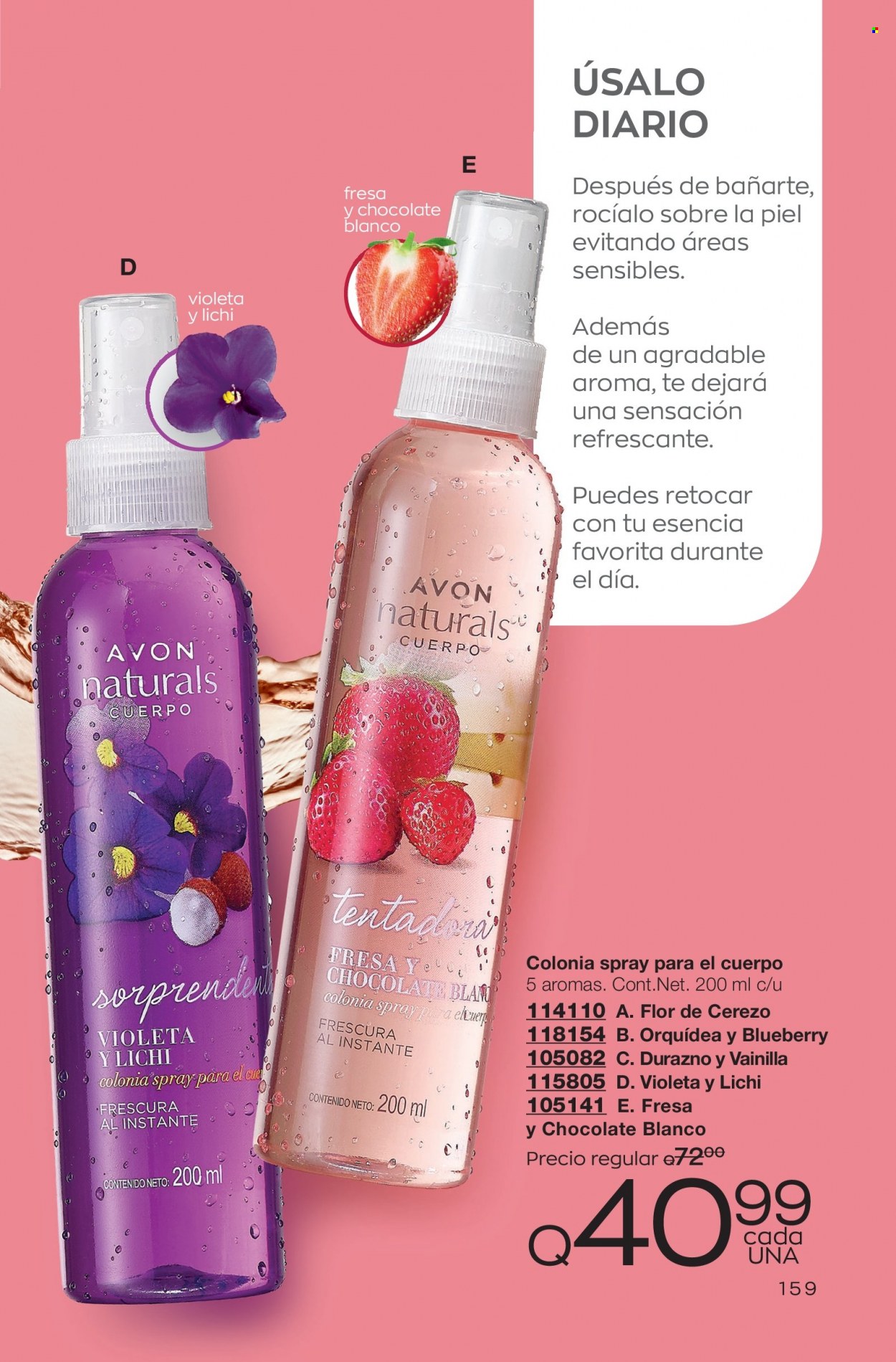 Catálogo Avon. Página 159