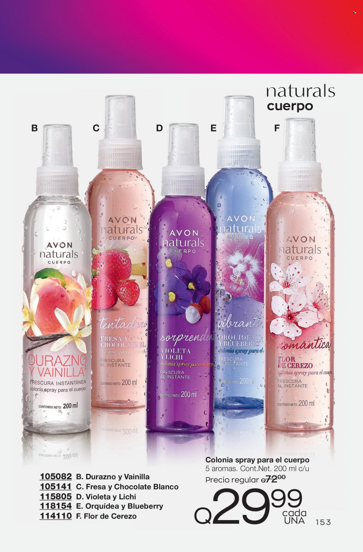 Catálogo Avon. Página 153
