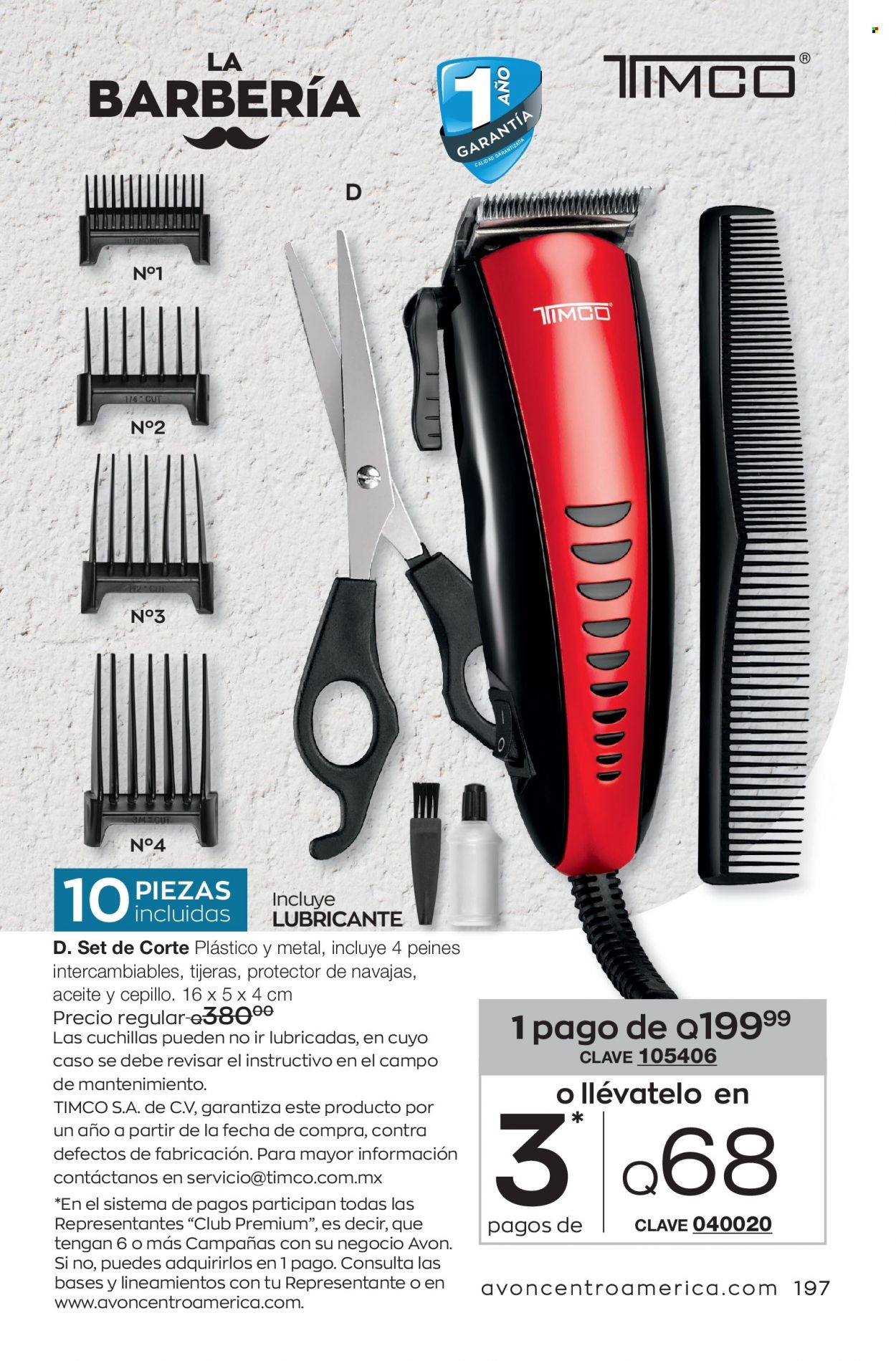 Catálogo Avon. Página 197