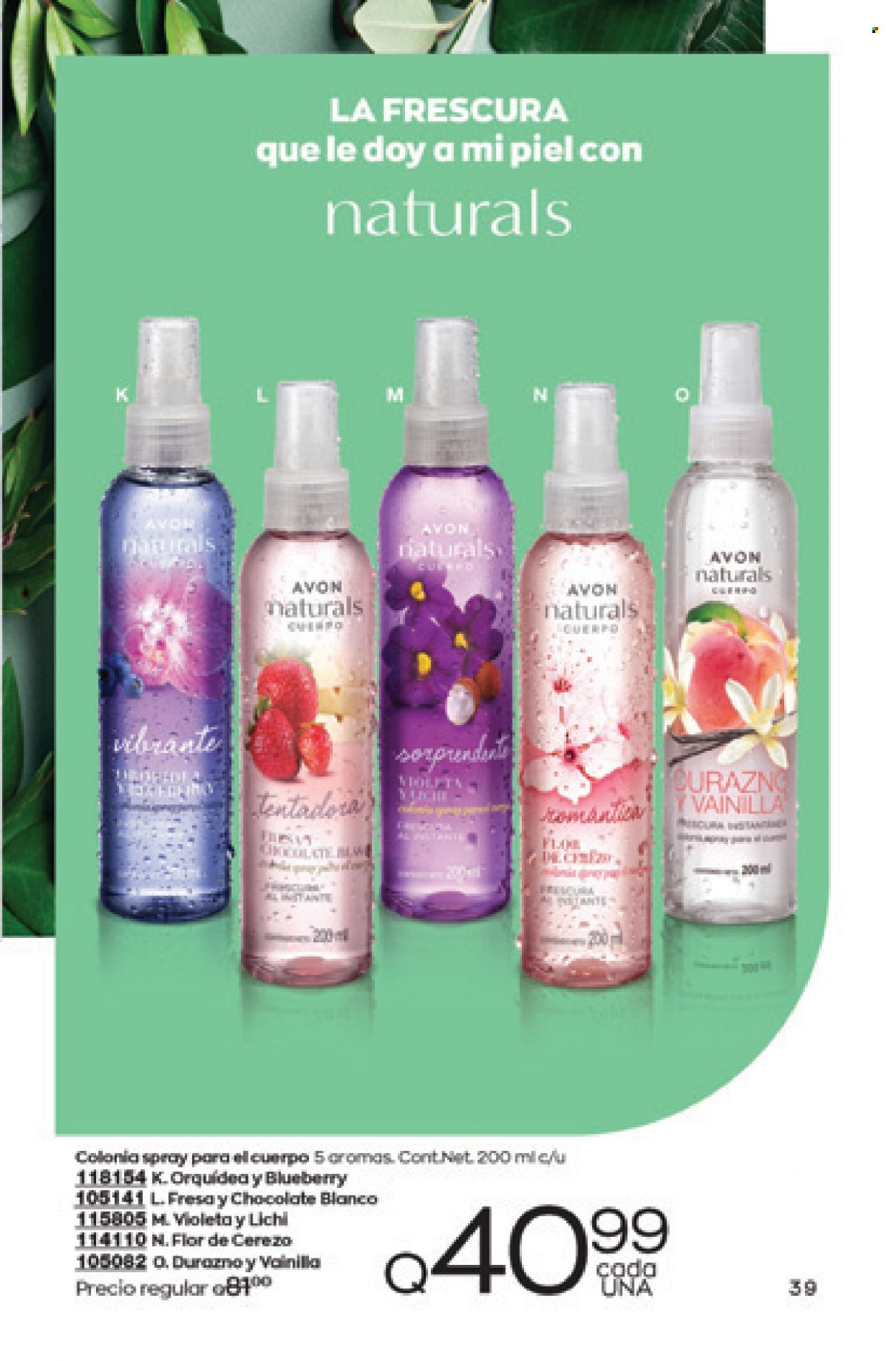 Catálogo Avon. Página 39