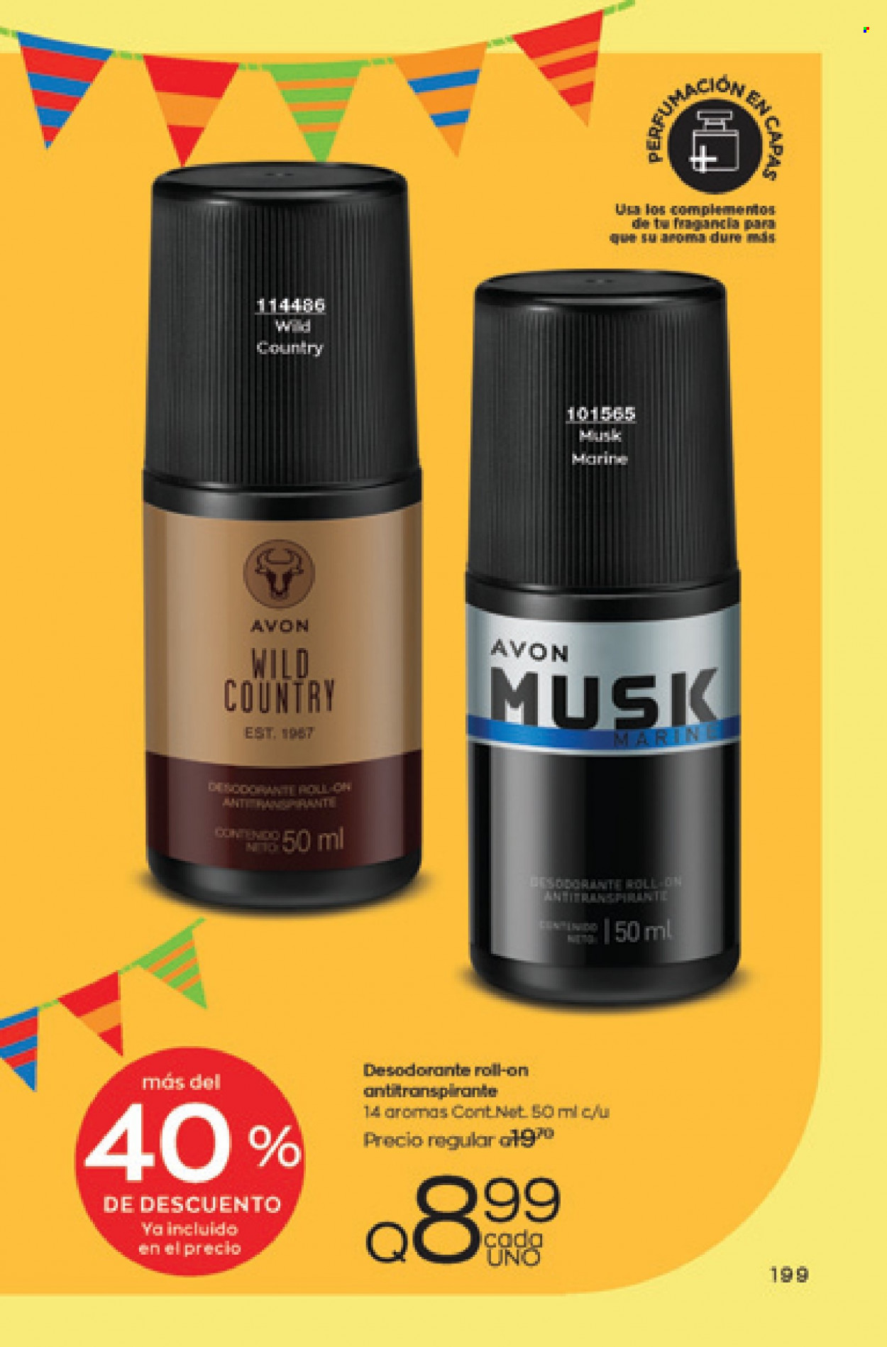 Catálogo Avon. Página 199