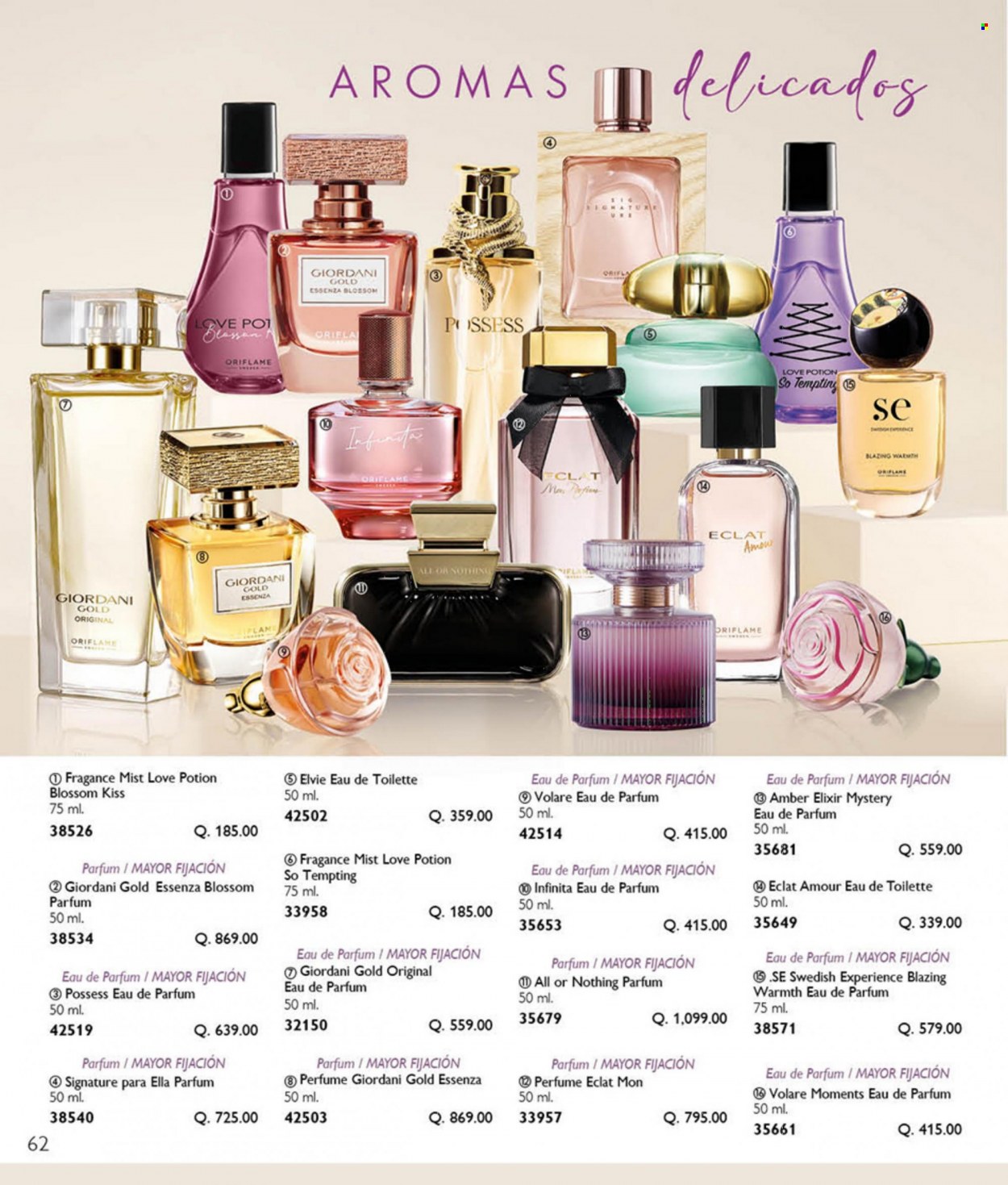 Catálogo Oriflame. Página 62