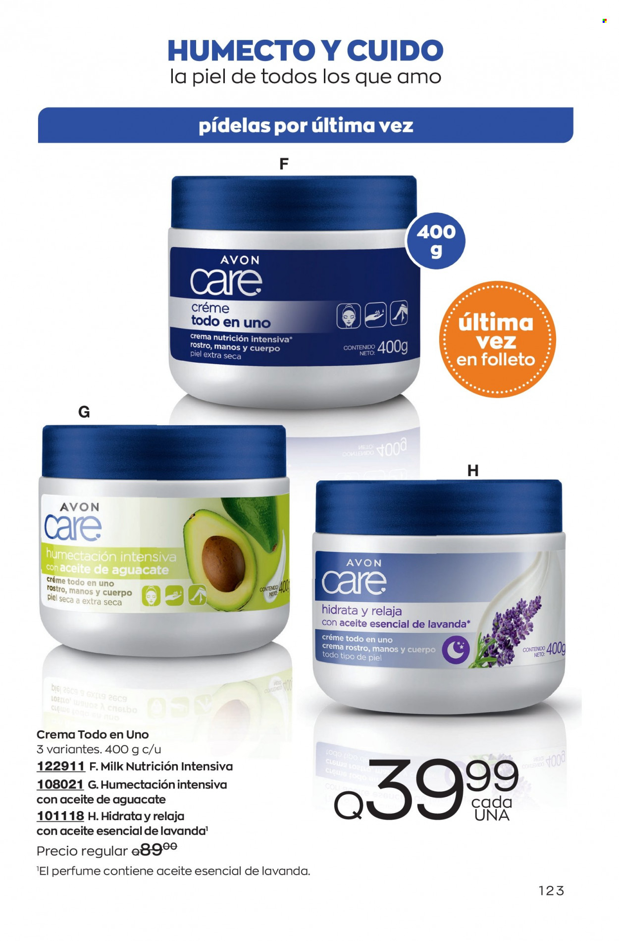 Catálogo Avon. Página 123