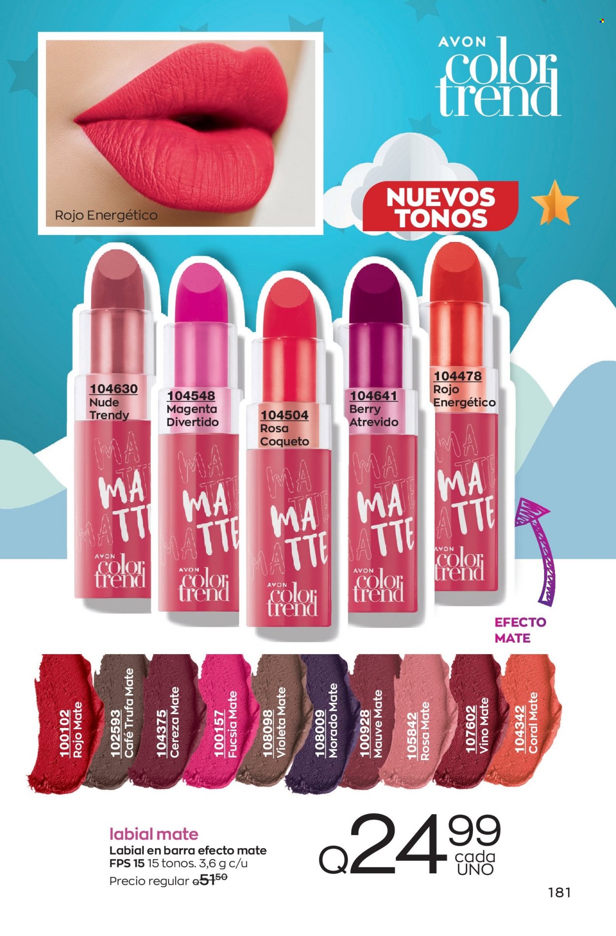 Catálogo Avon. Página 181