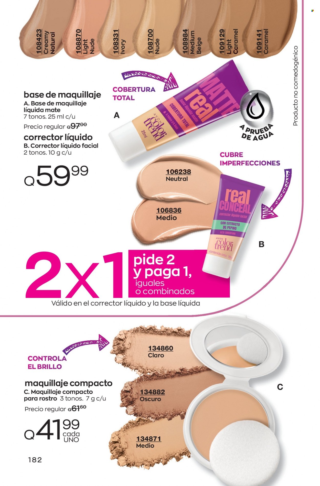 Catálogo Avon. Página 182