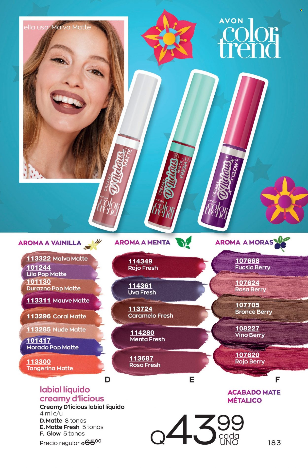 Catálogo Avon. Página 183