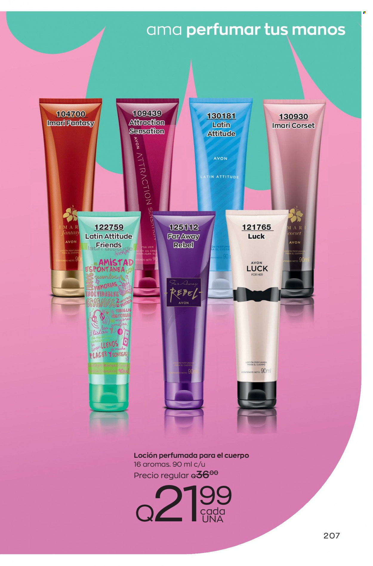 Catálogo Avon. Página 207