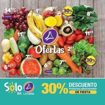 Folleto actual Supermercados La Torre - 3.3.2022 - 9.3.2022.