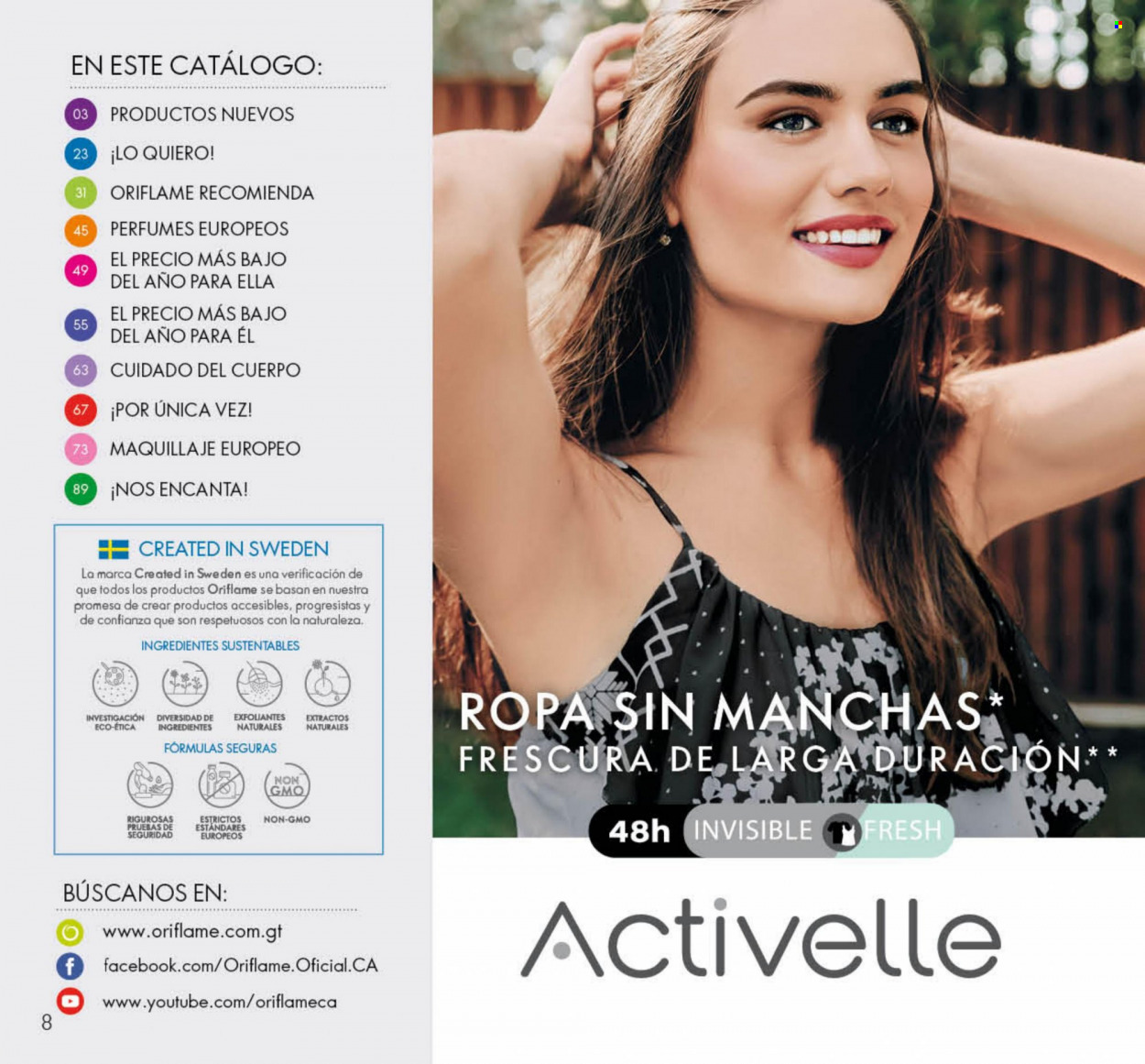 Catálogo Oriflame. Página 8