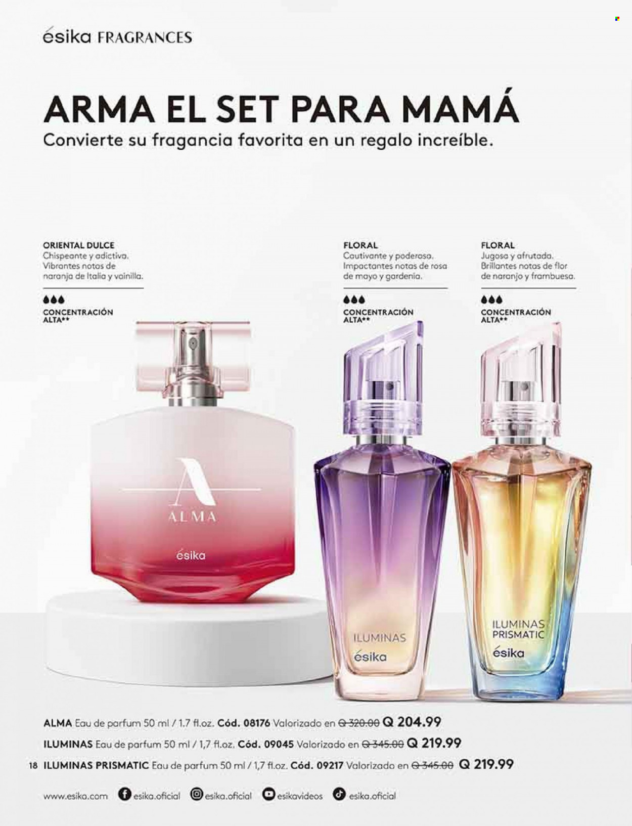 thumbnail - Folleto actual Ésika - Ventas - perfume. Página 18.