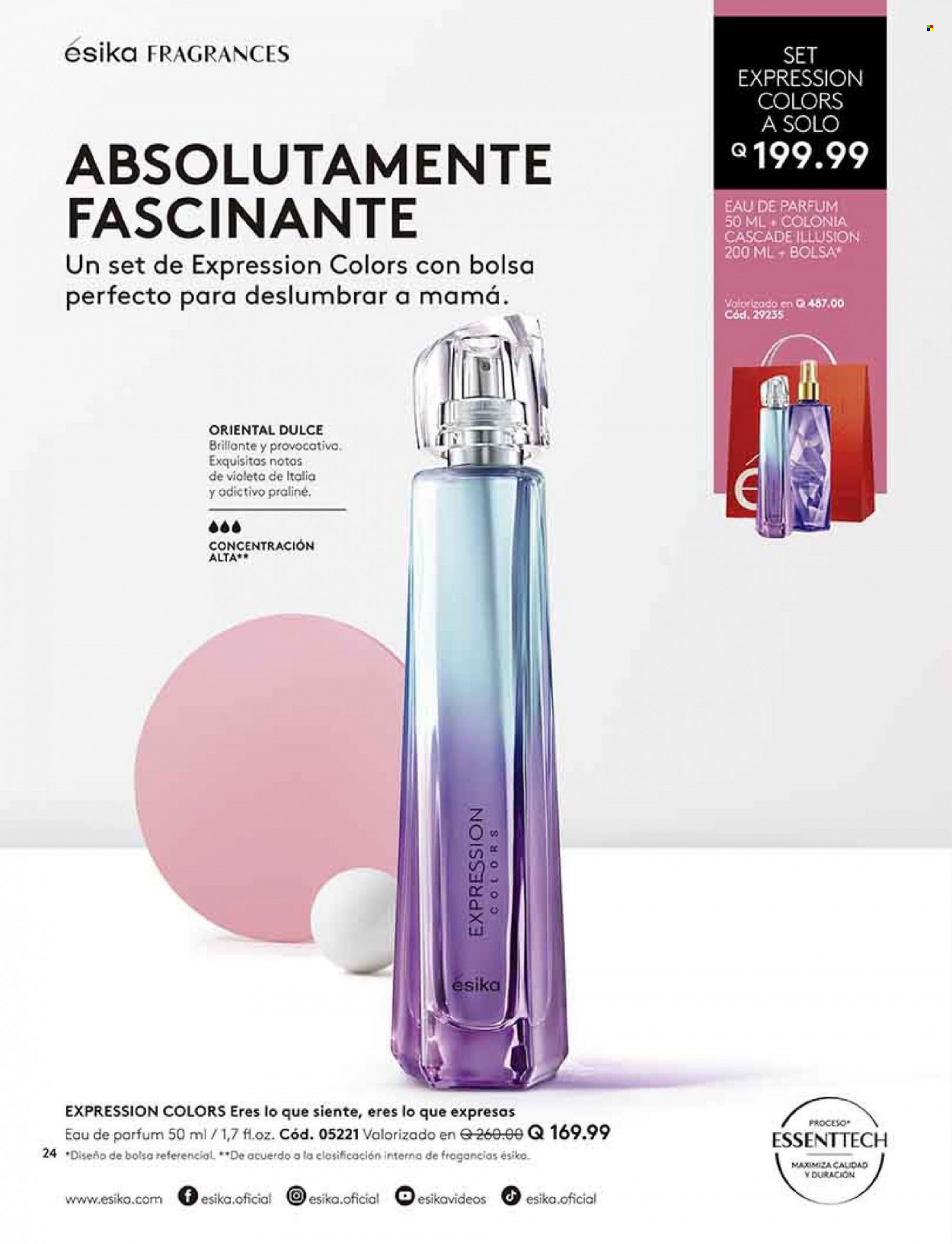 thumbnail - Folleto actual Ésika - Ventas - perfume. Página 24.
