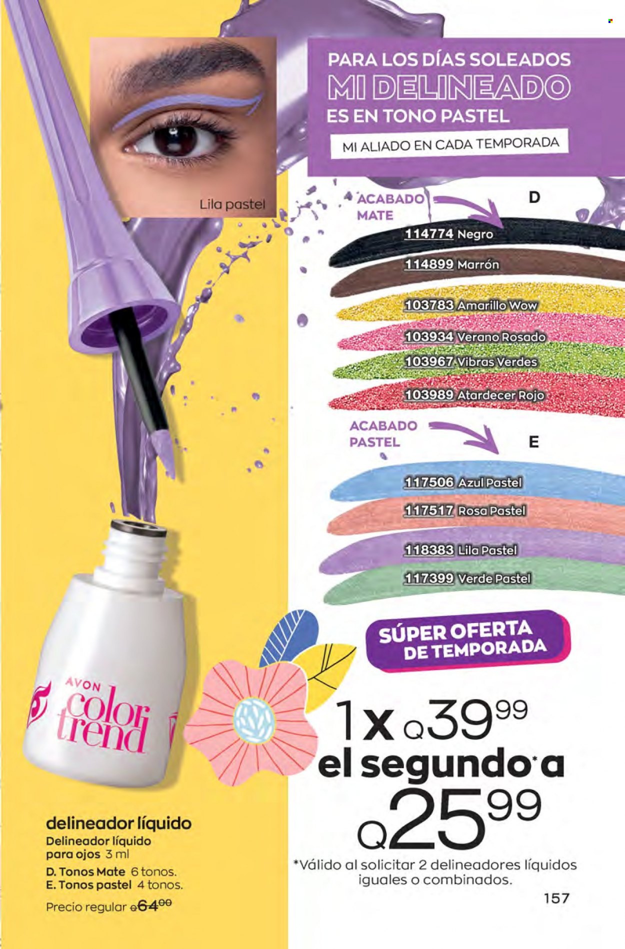 Catálogo Avon. Página 157