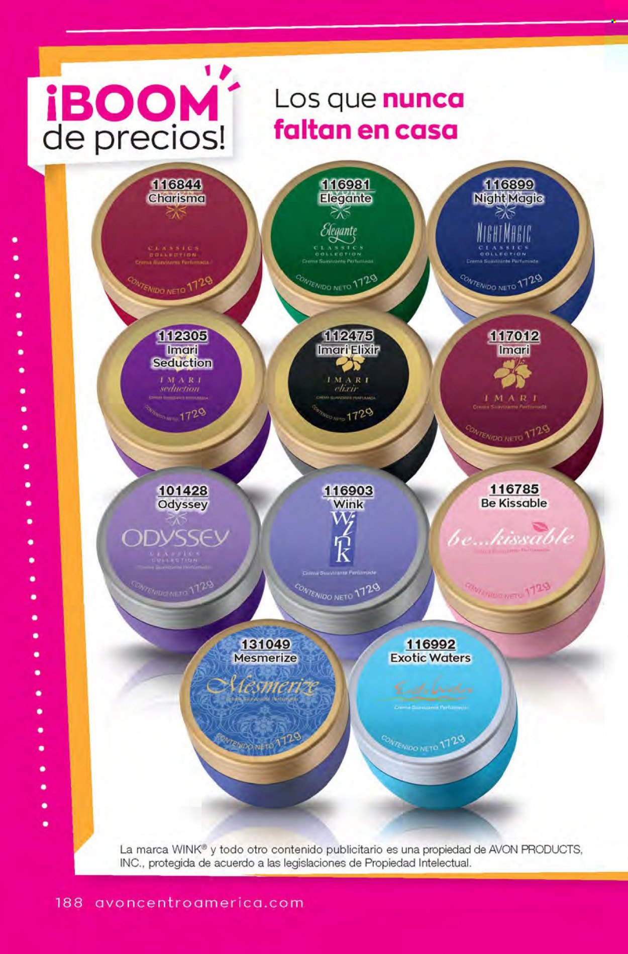 Catálogo Avon. Página 188