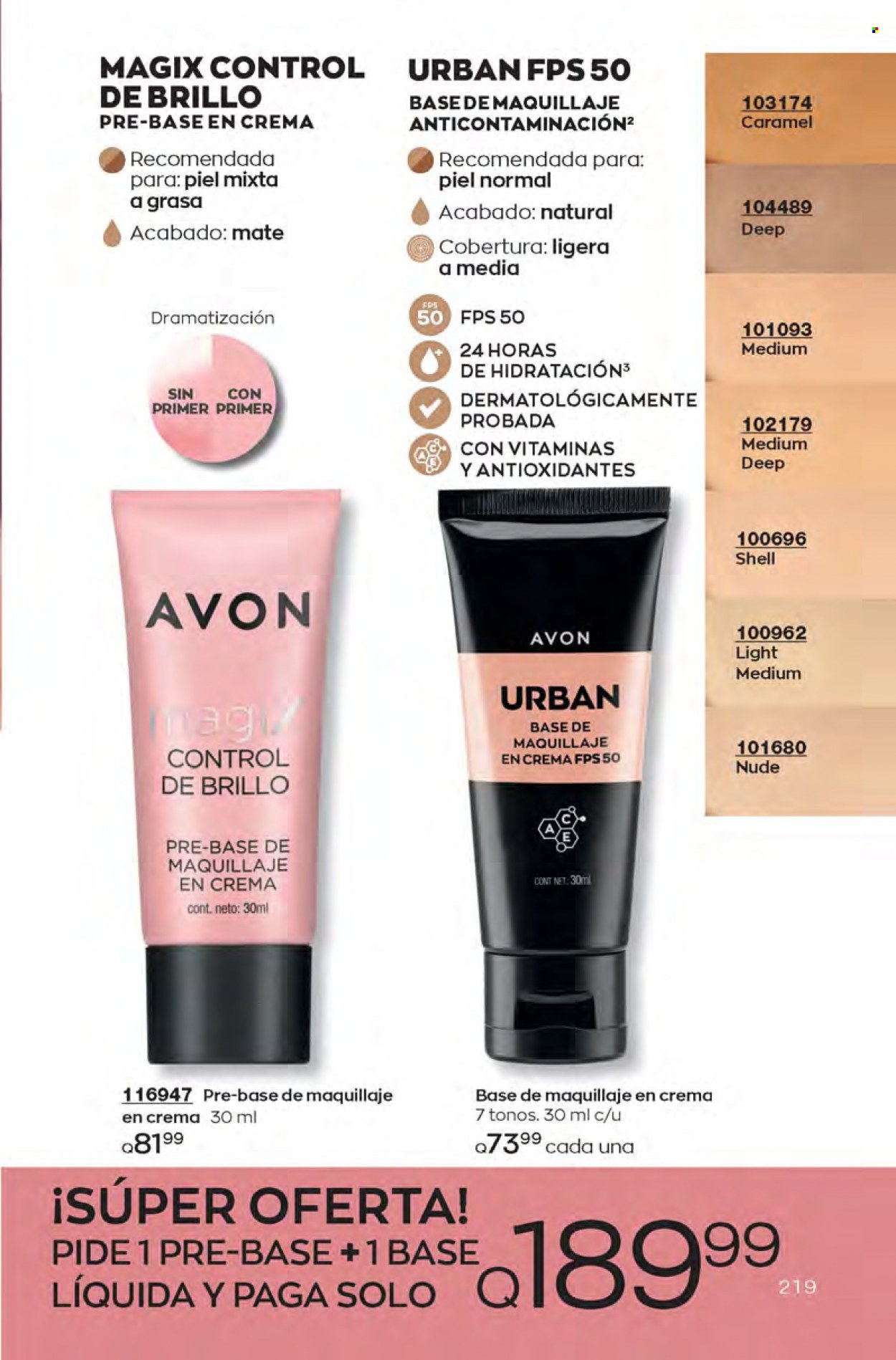Catálogo Avon. Página 219