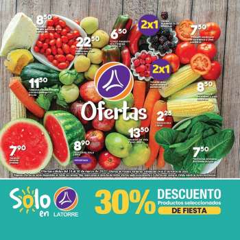 Folleto actual Supermercados La Torre - 24.3.2022 - 30.3.2022.