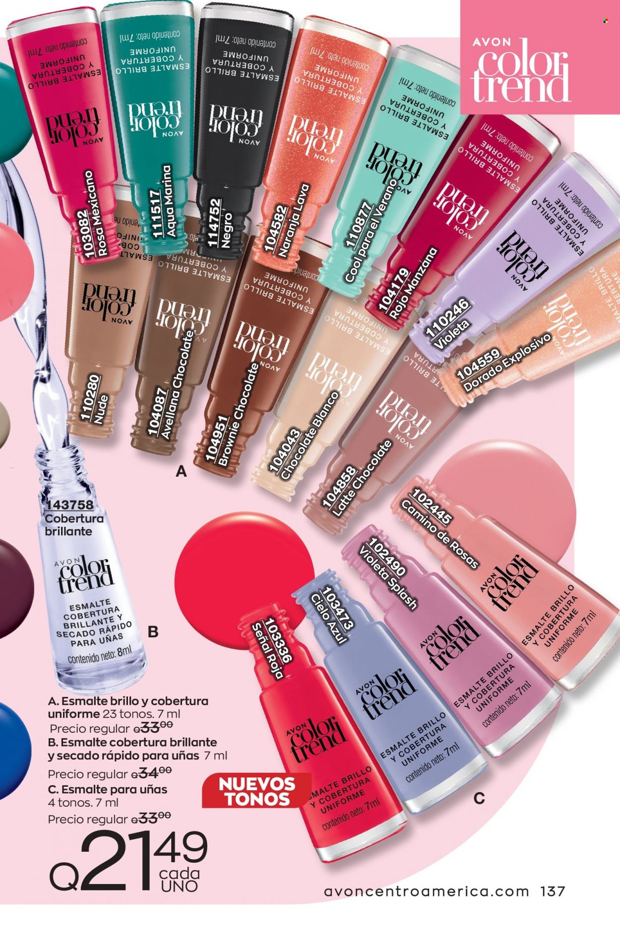 Catálogo Avon. Página 137