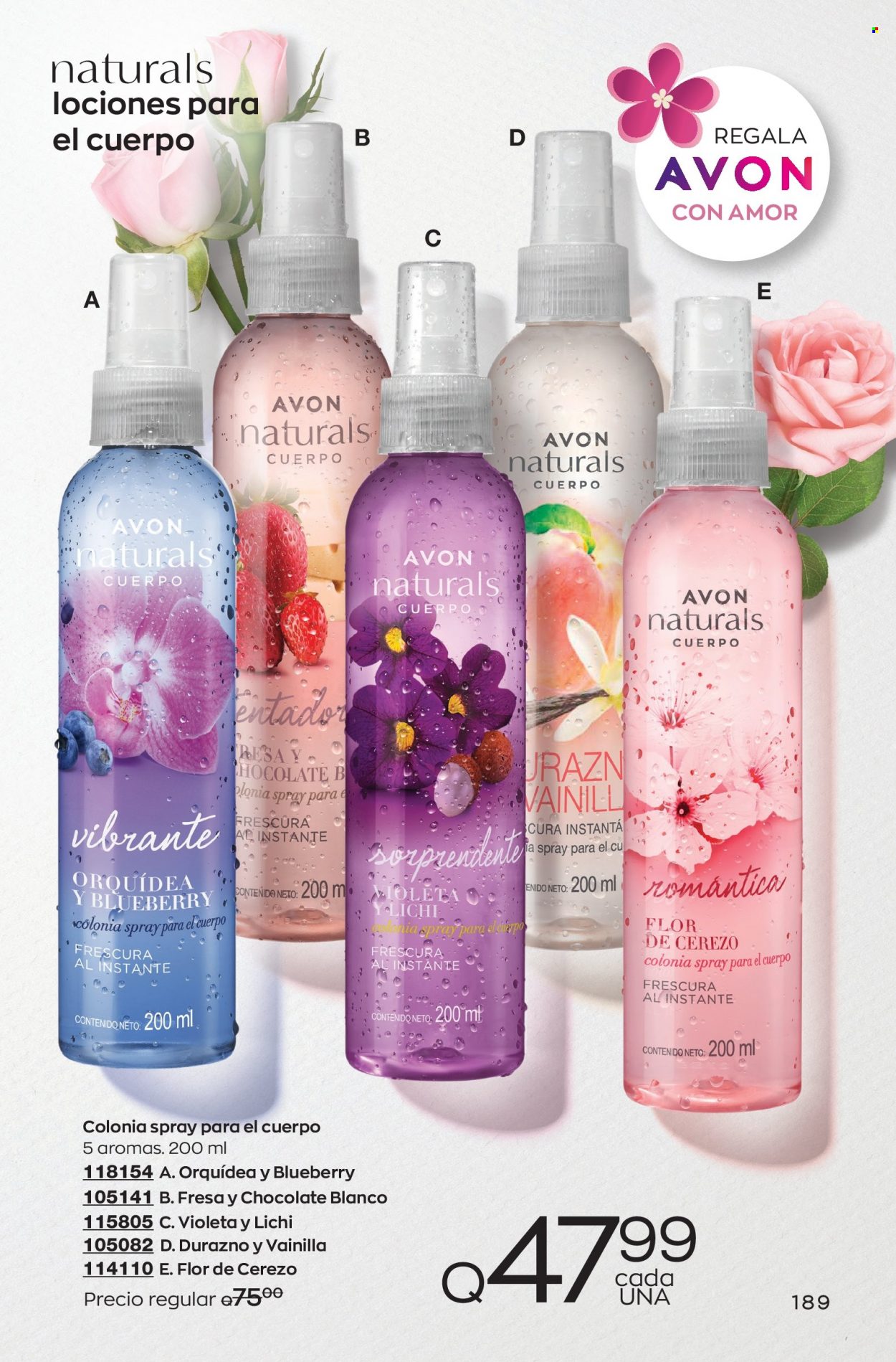 Catálogo Avon. Página 189